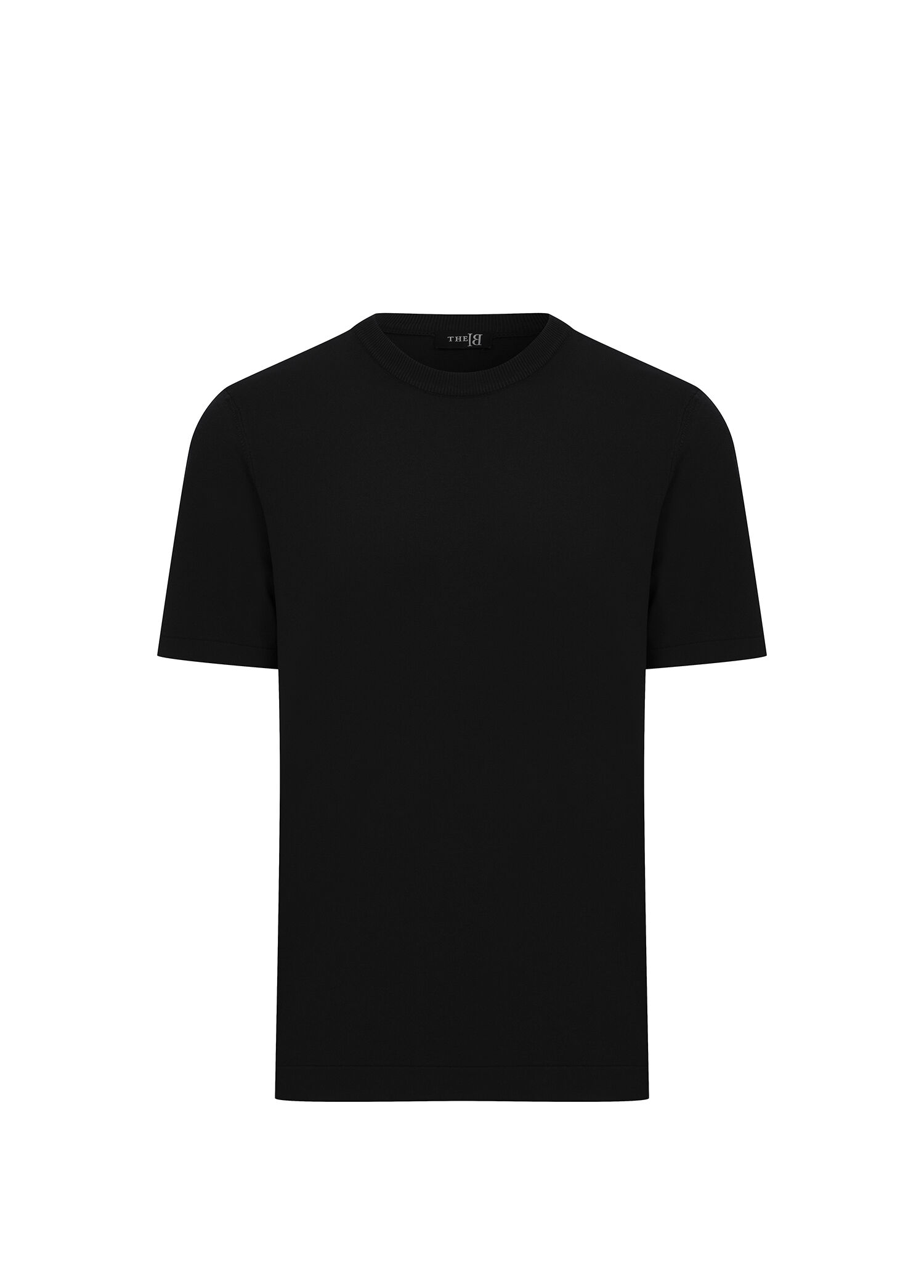 Vetra Siyah Slim Fit Kısa Kollu Erkek Kazak