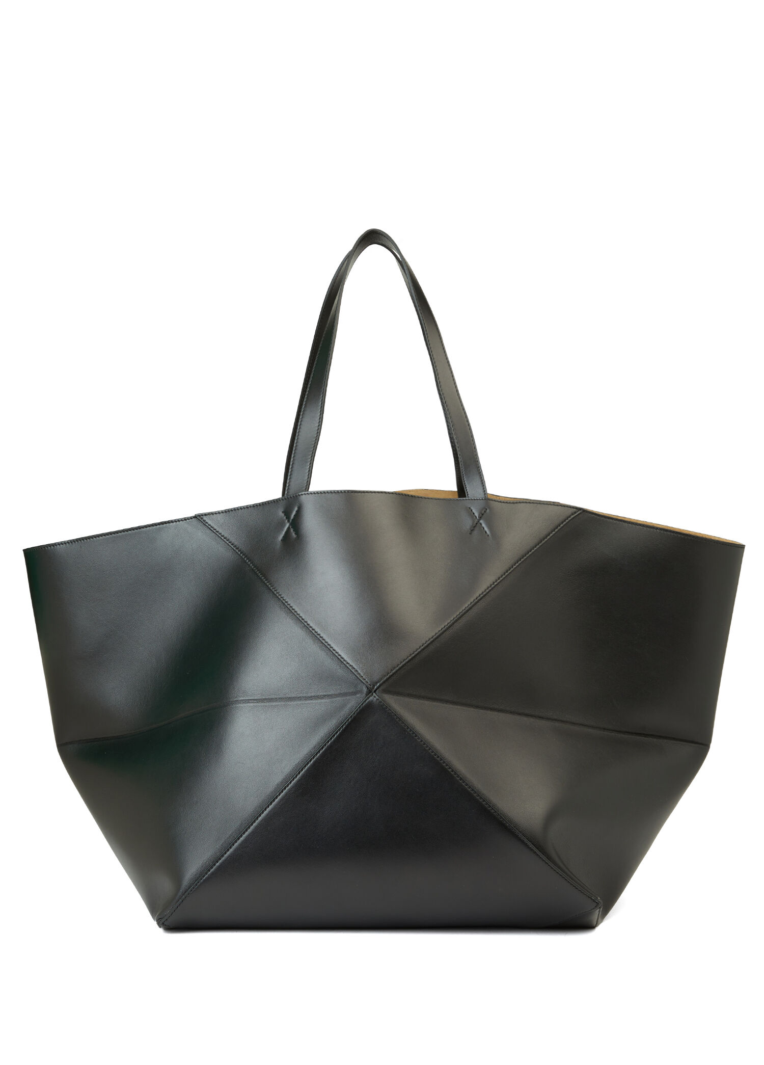 Loewe - XXL Puzzle Fold Tote Siyah Kadın Deri Çanta - Siyah