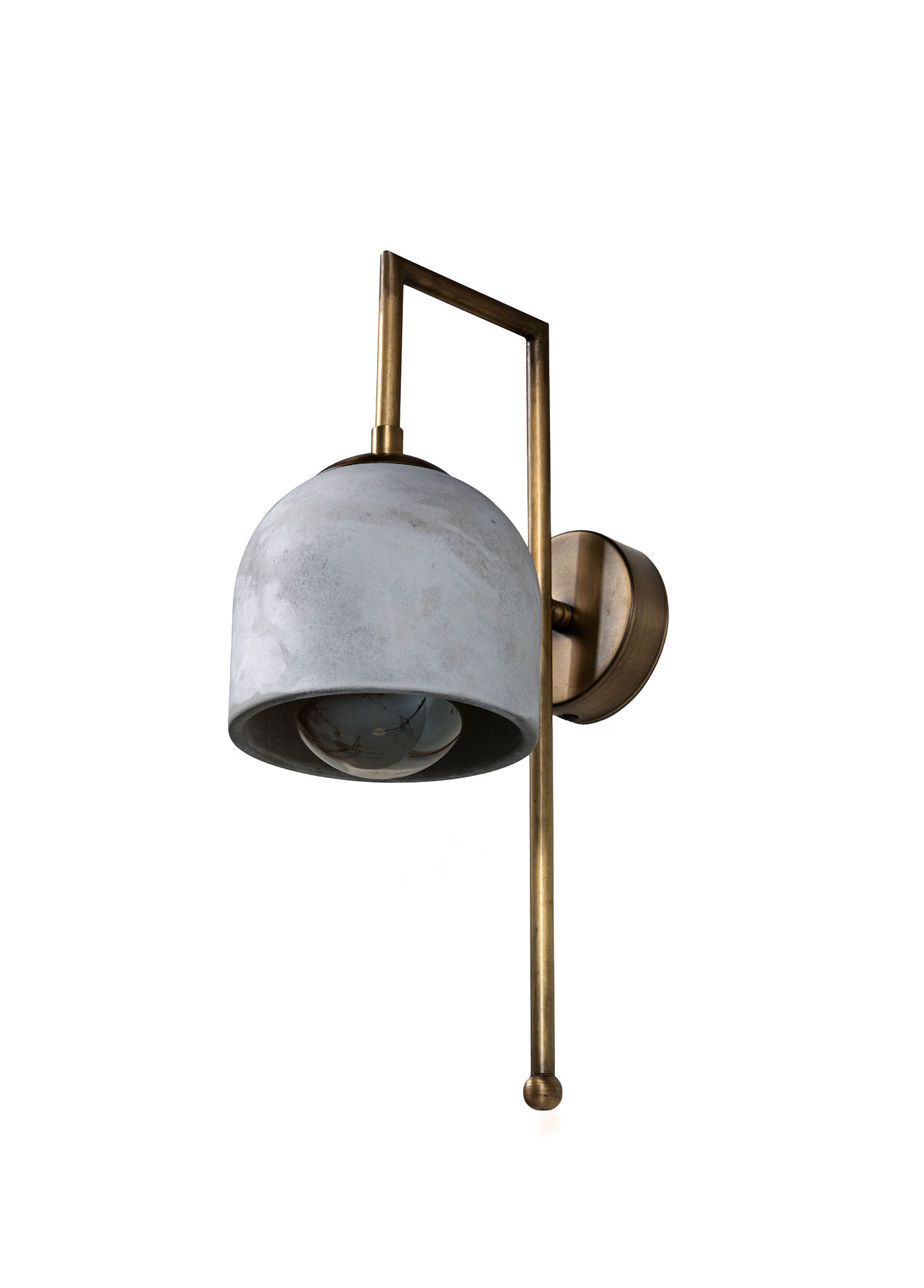 Metal Detaylı Gri Bronz Aplik