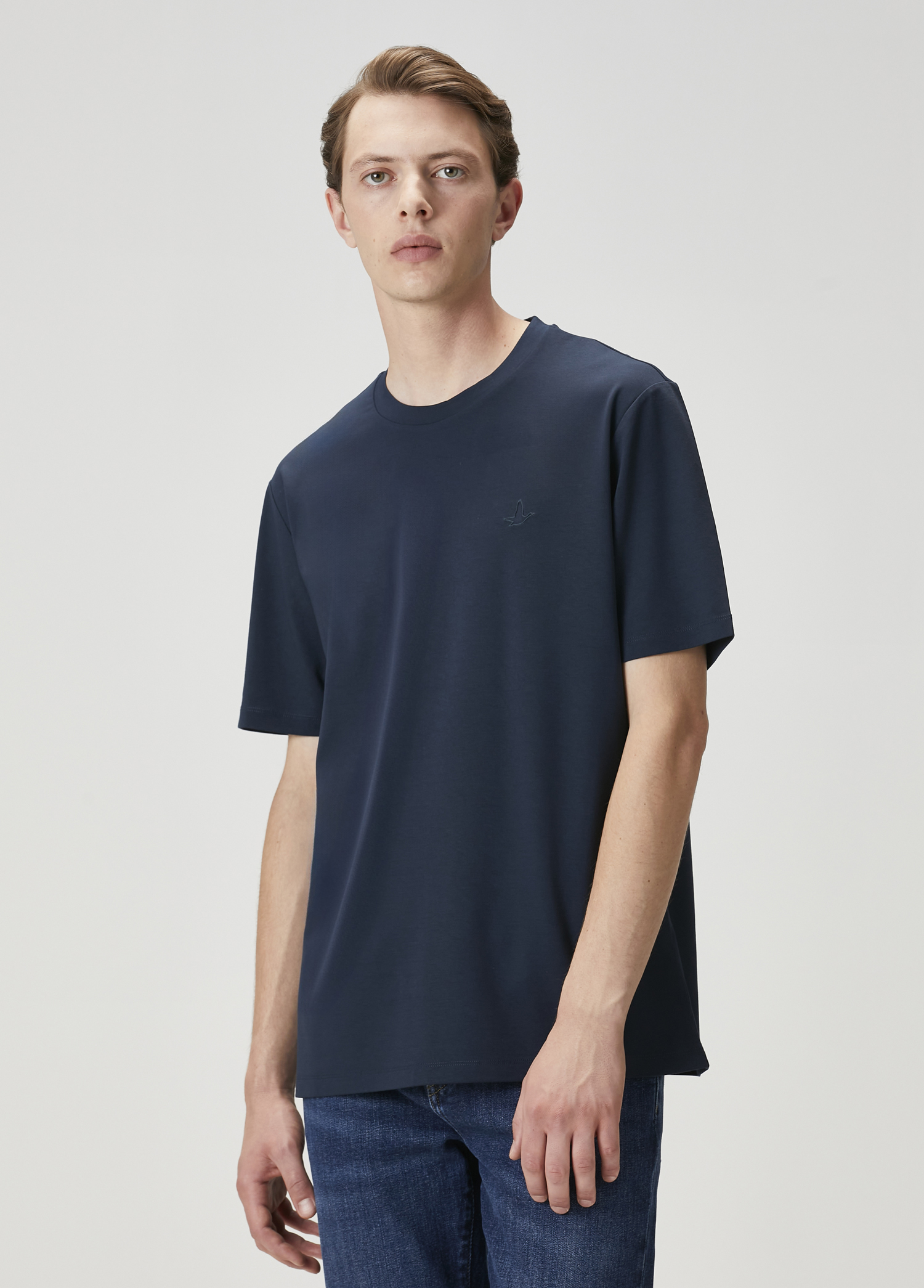 Relax Fit Lacivert T-shirt_3