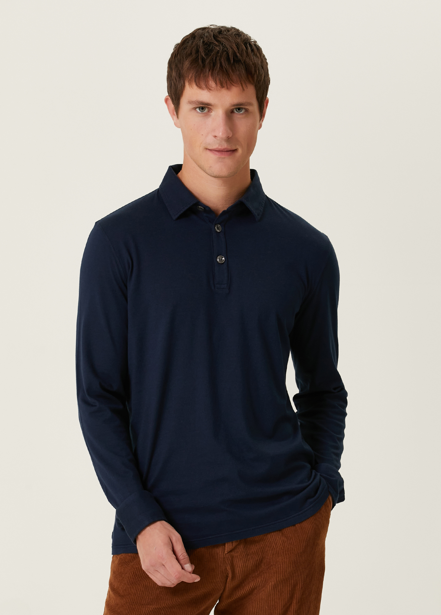 Lacivert Polo Yaka T-shirt