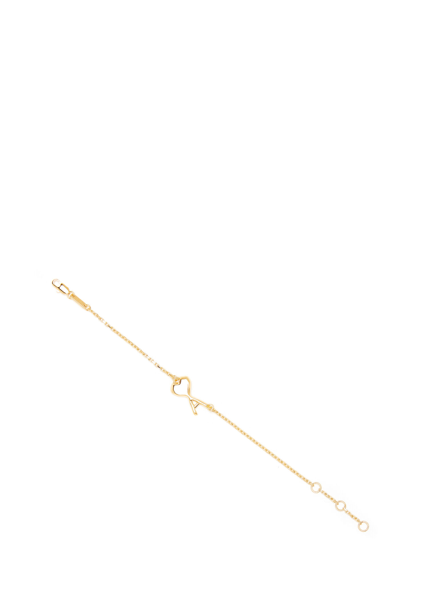 Gold Logo Detaylı Kadın Zincir Bileklik