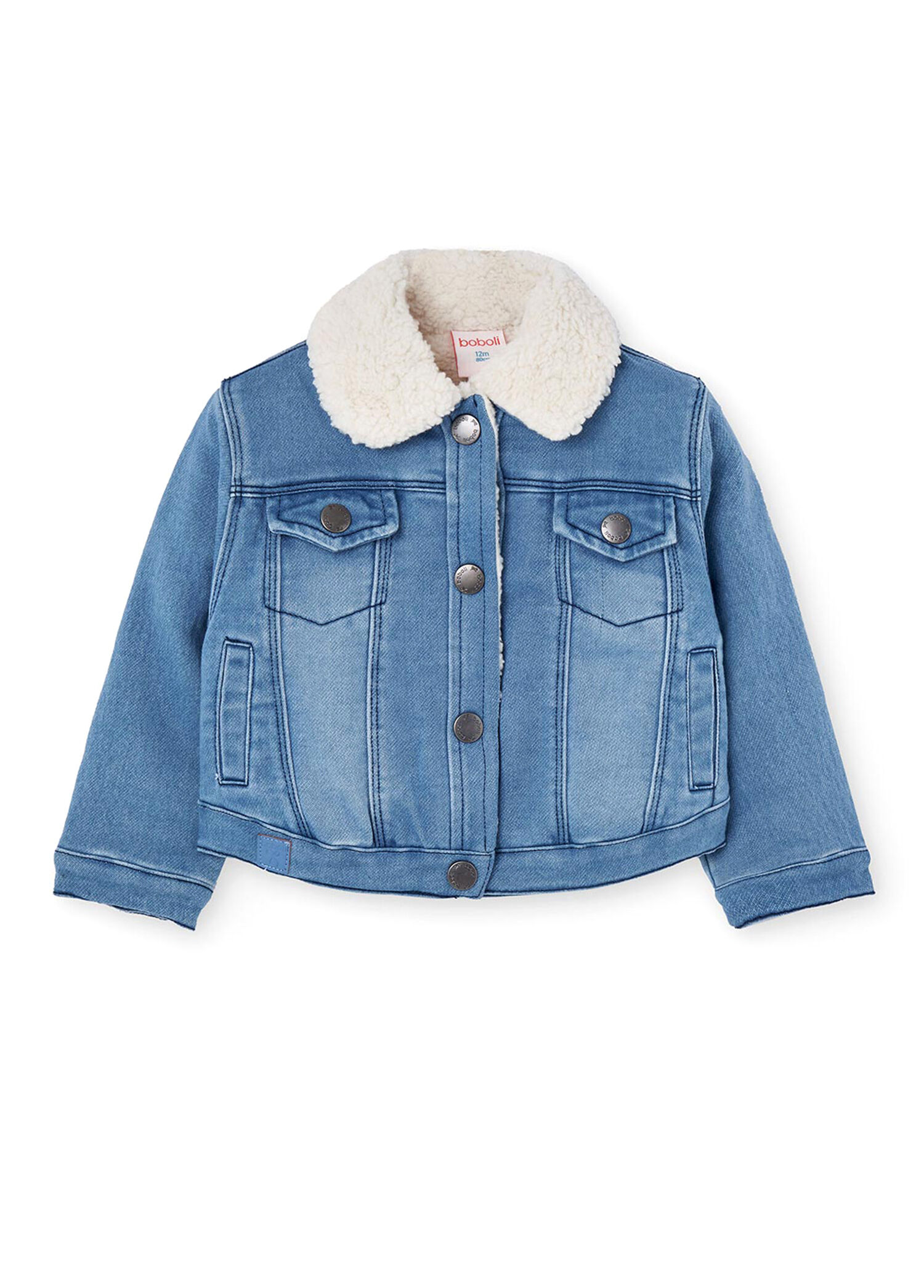 Welsoft Mavi Kız Çocuk Denim Ceket