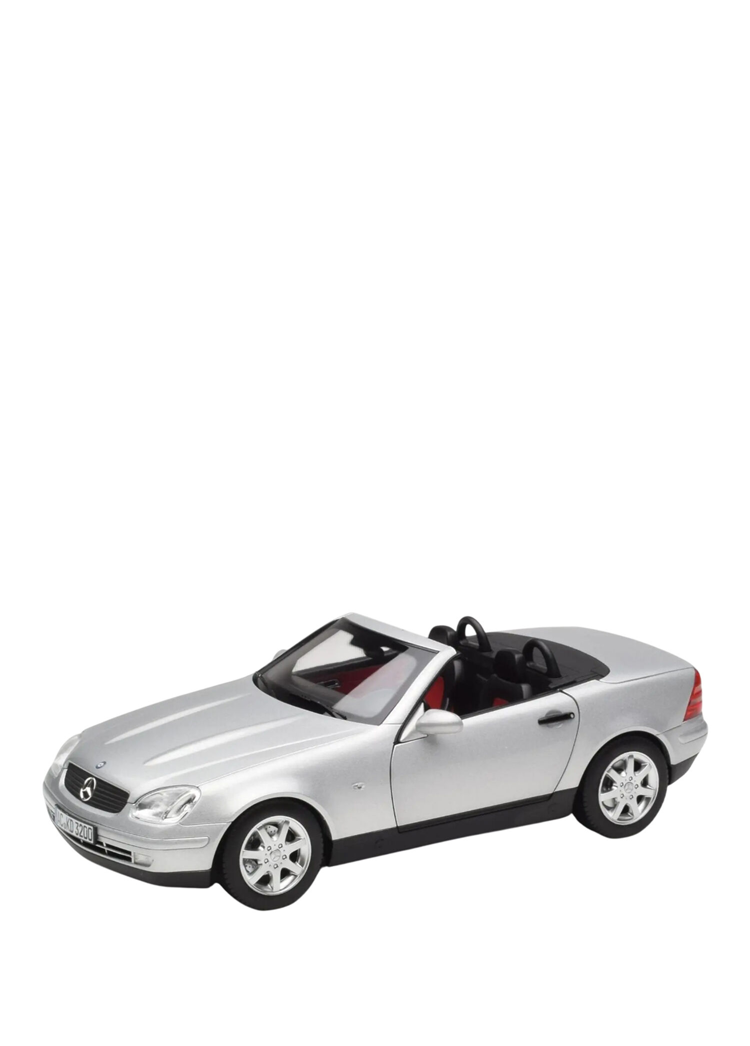 1:18 1996 Mercedes Benz SLK 350 Brillant Silver Model Araba