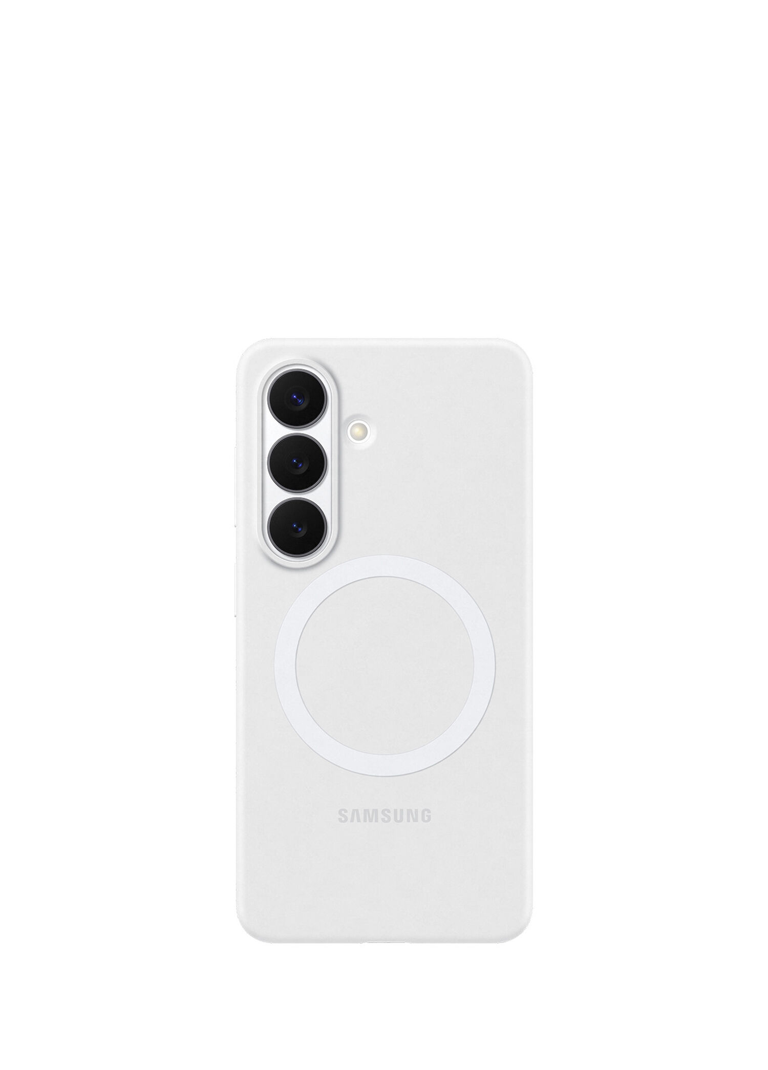 Galaxy S26 Beyaz Silikon Magnet Telefon Kılıfı