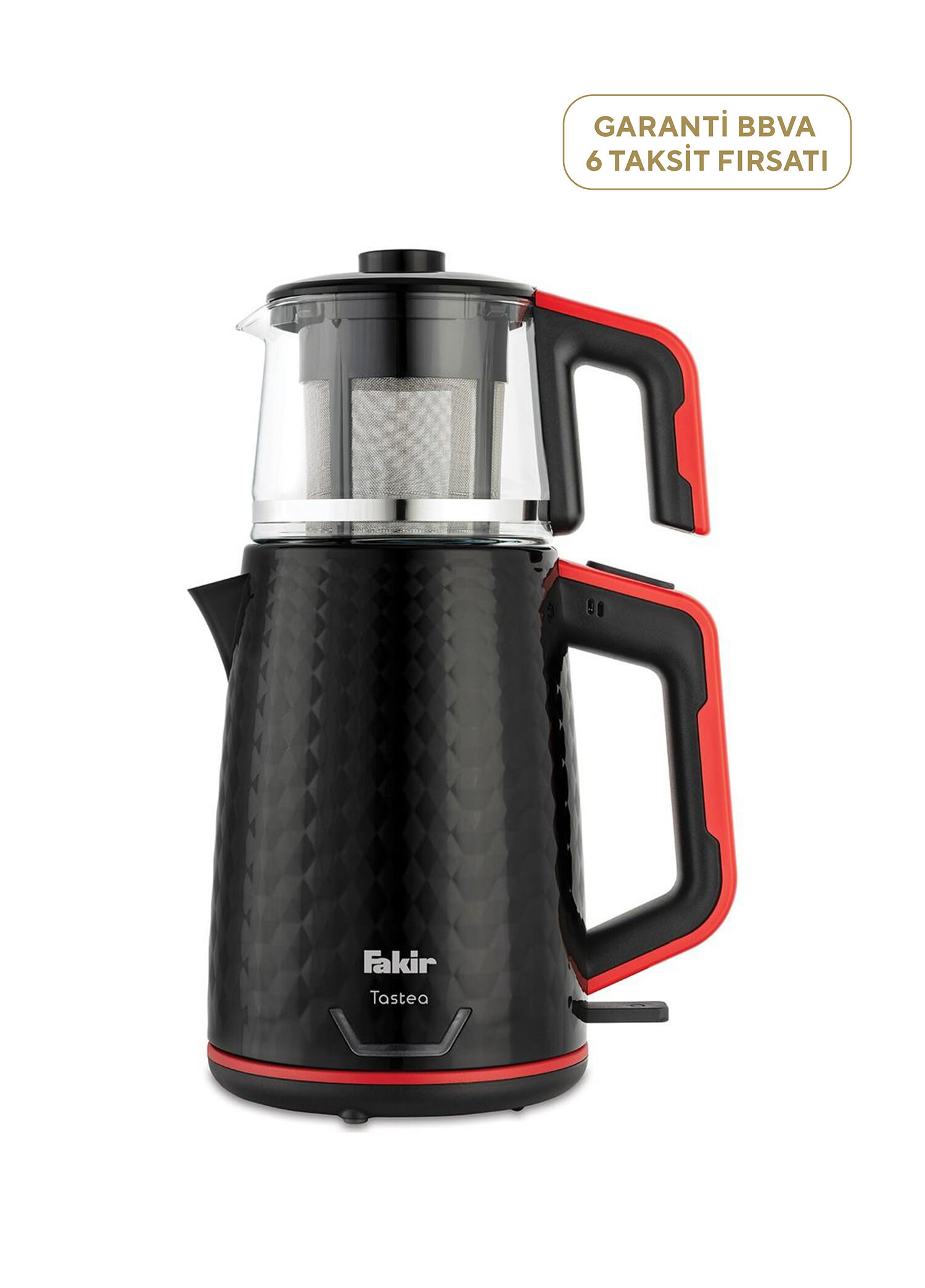 Tastea  Siyah Kırmızı Çay Makinesi