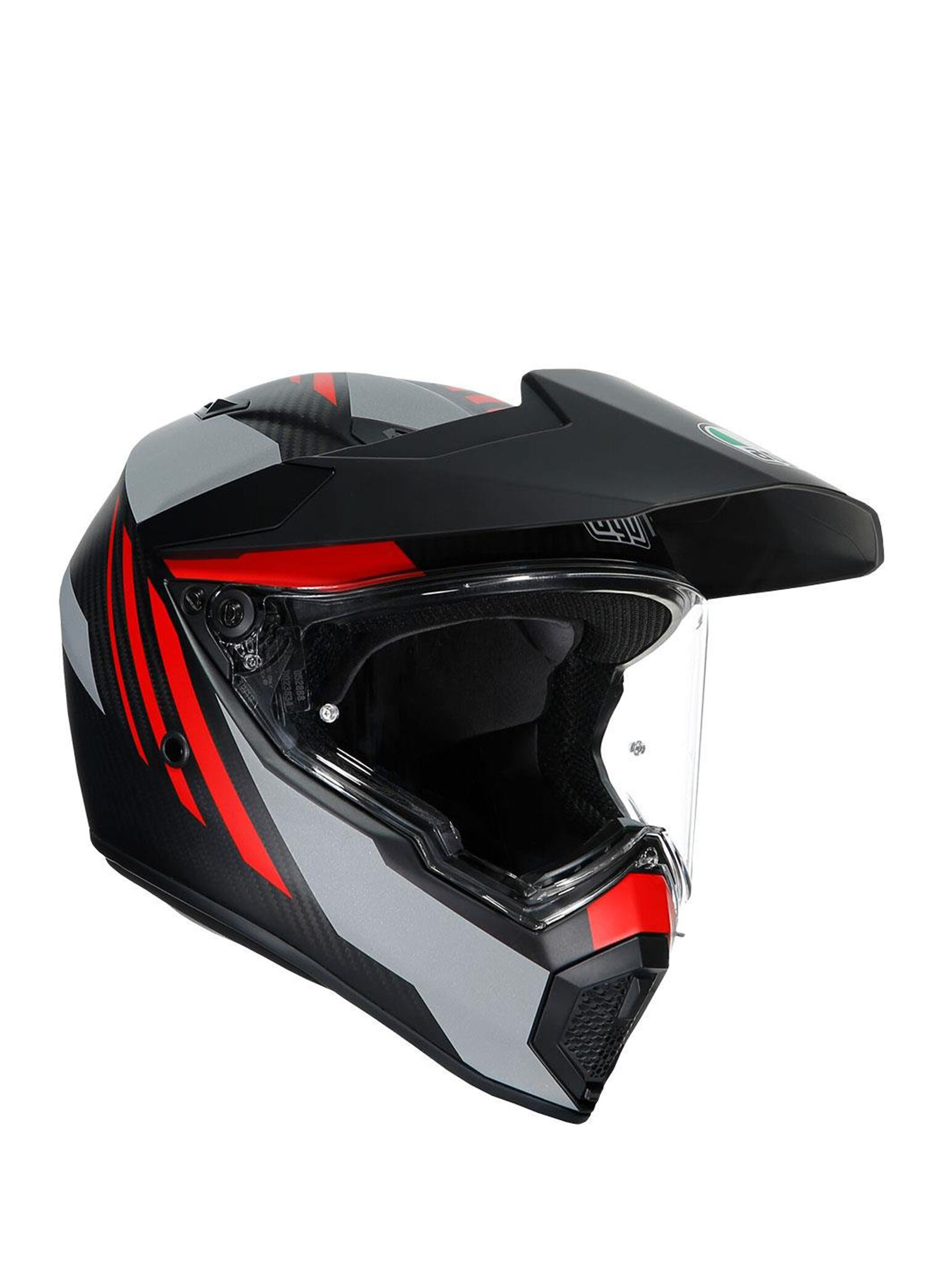 Ax9 Multi Refractive Adv Corbon Red Kapalı Motosiklet Kaskı