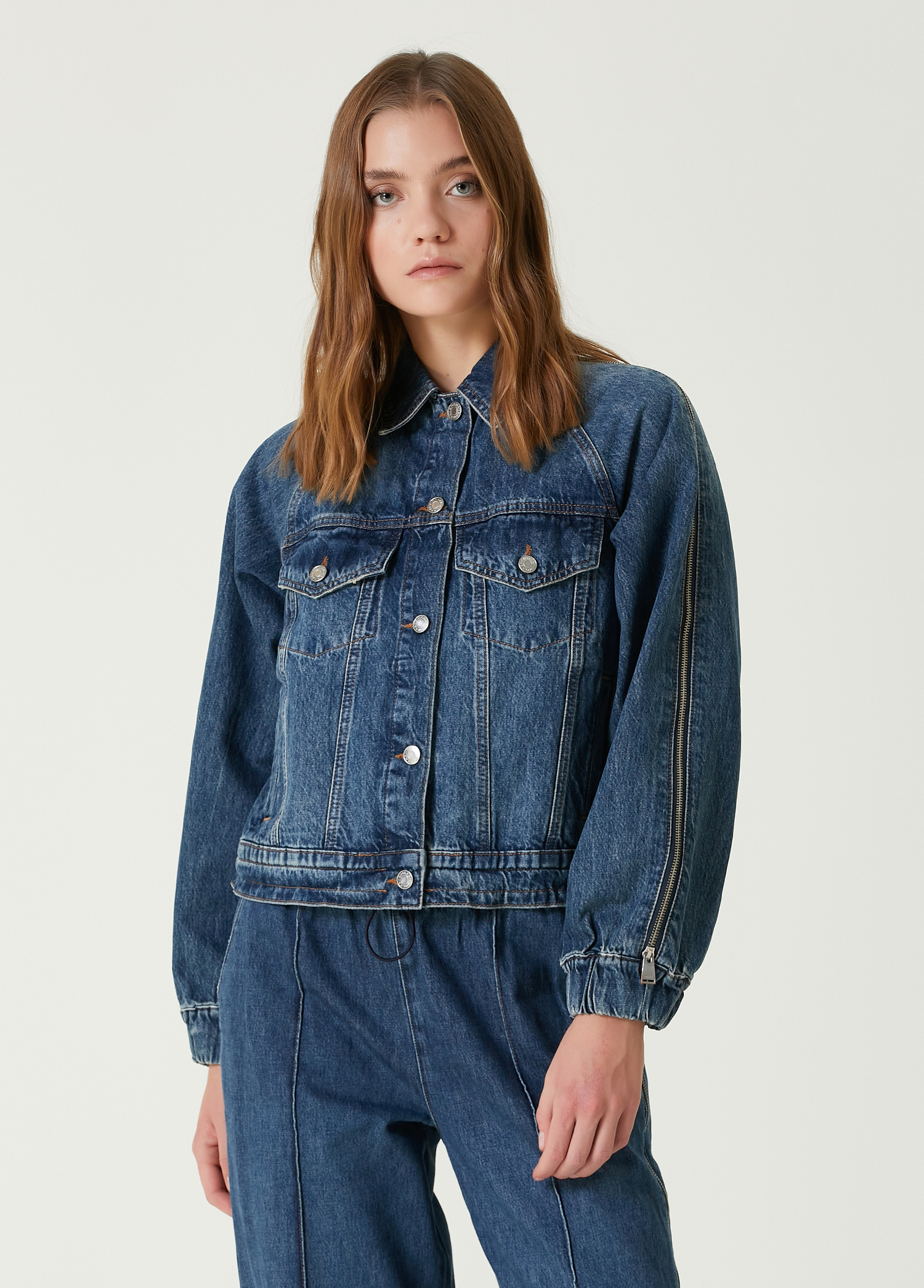 Amie Mavi Denim Ceket