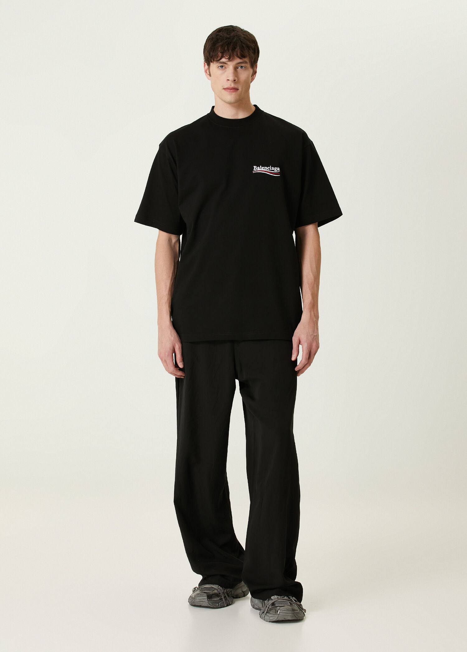 Balenciaga Siyah Erkek Siyah Logolu T-shirt 1432940 | Beymen