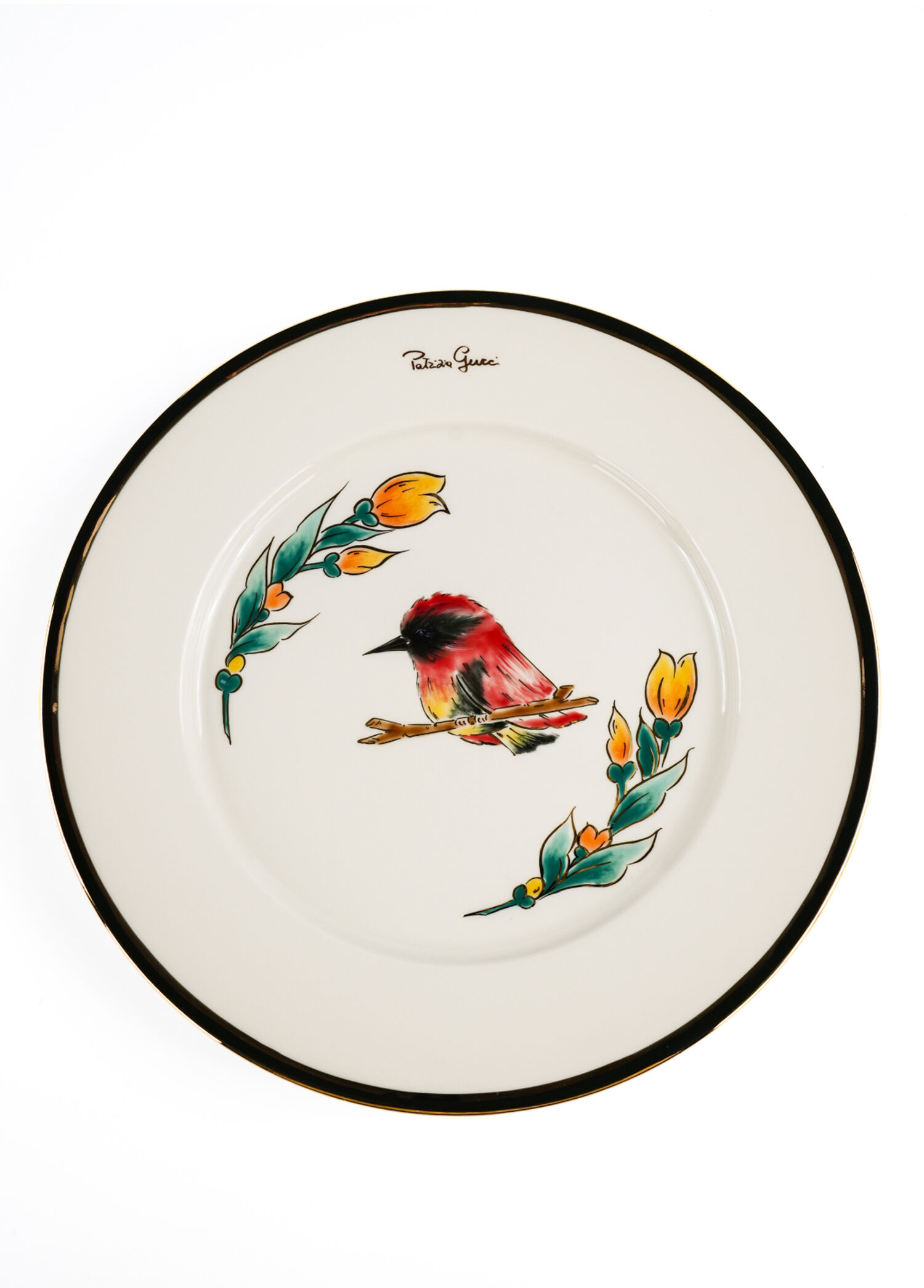 Patrizia Gucci Domani Renkli Porselen Servis Tabağı 30 cm