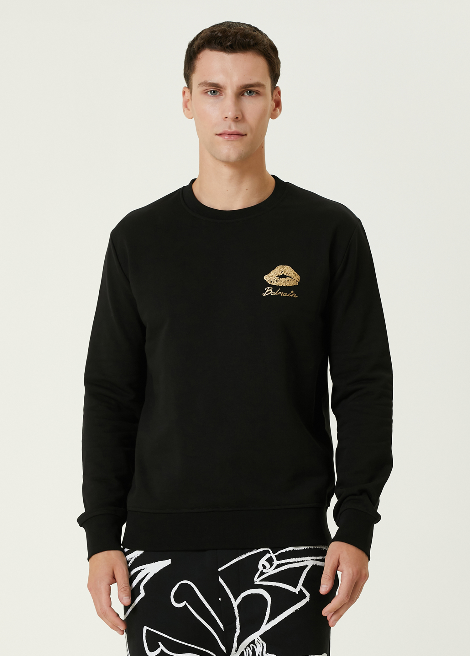 Balmain Kiss Siyah Sweatshirt