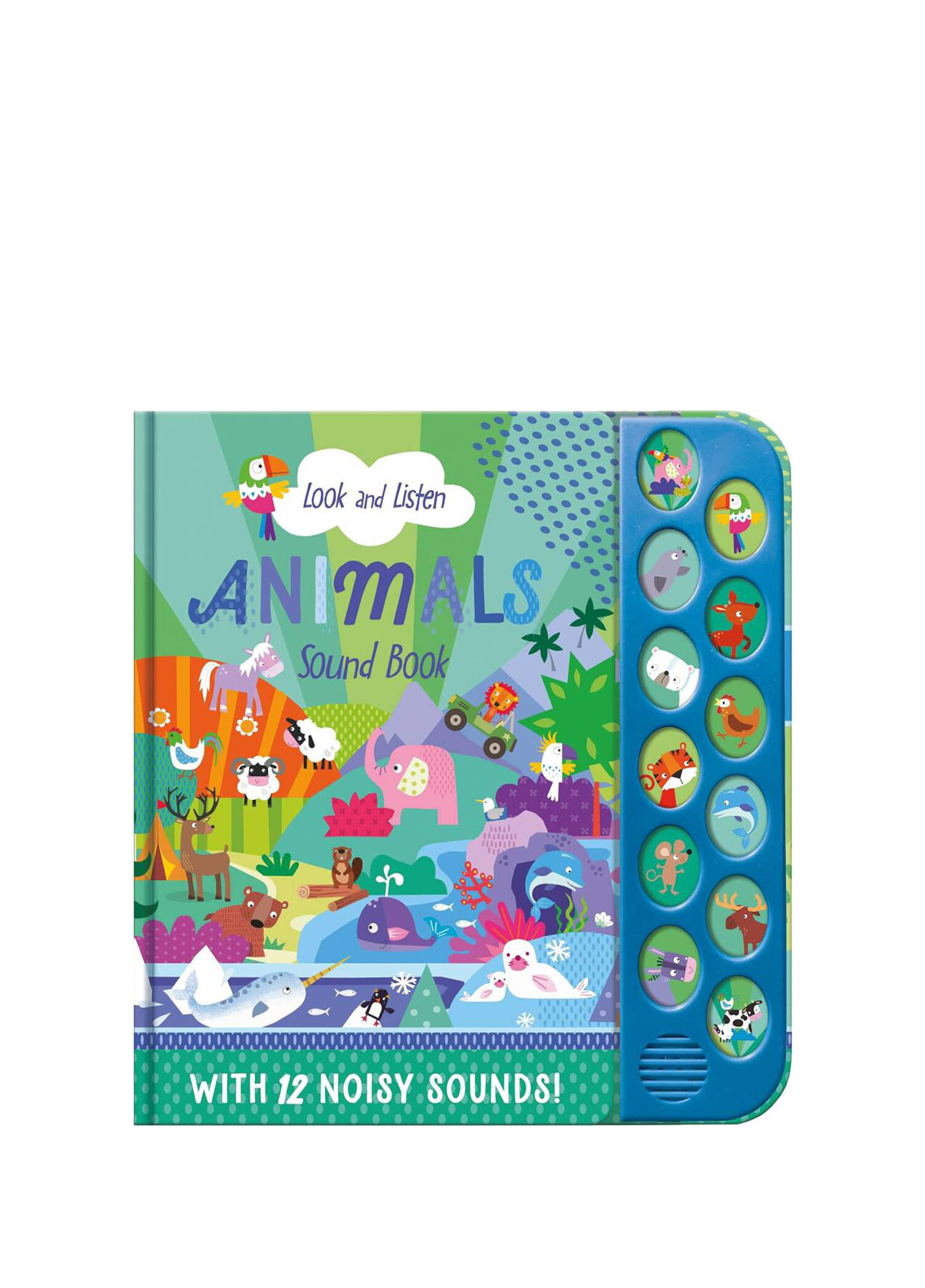 Animals 12 Button Sound Book Yabancı Dil Sesli Çocuk Kitabı