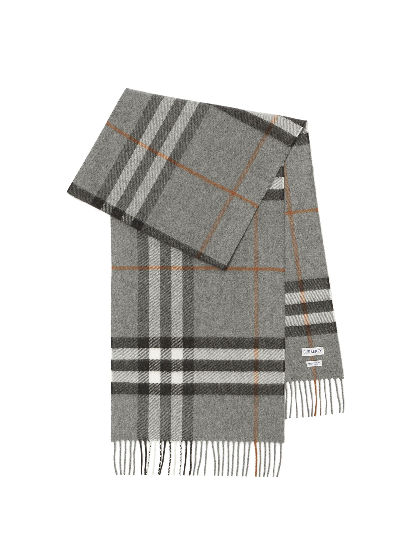 Burberry Gri Kadın Check Gri Kaşmir Kadın Atkı 1933294 | Beymen