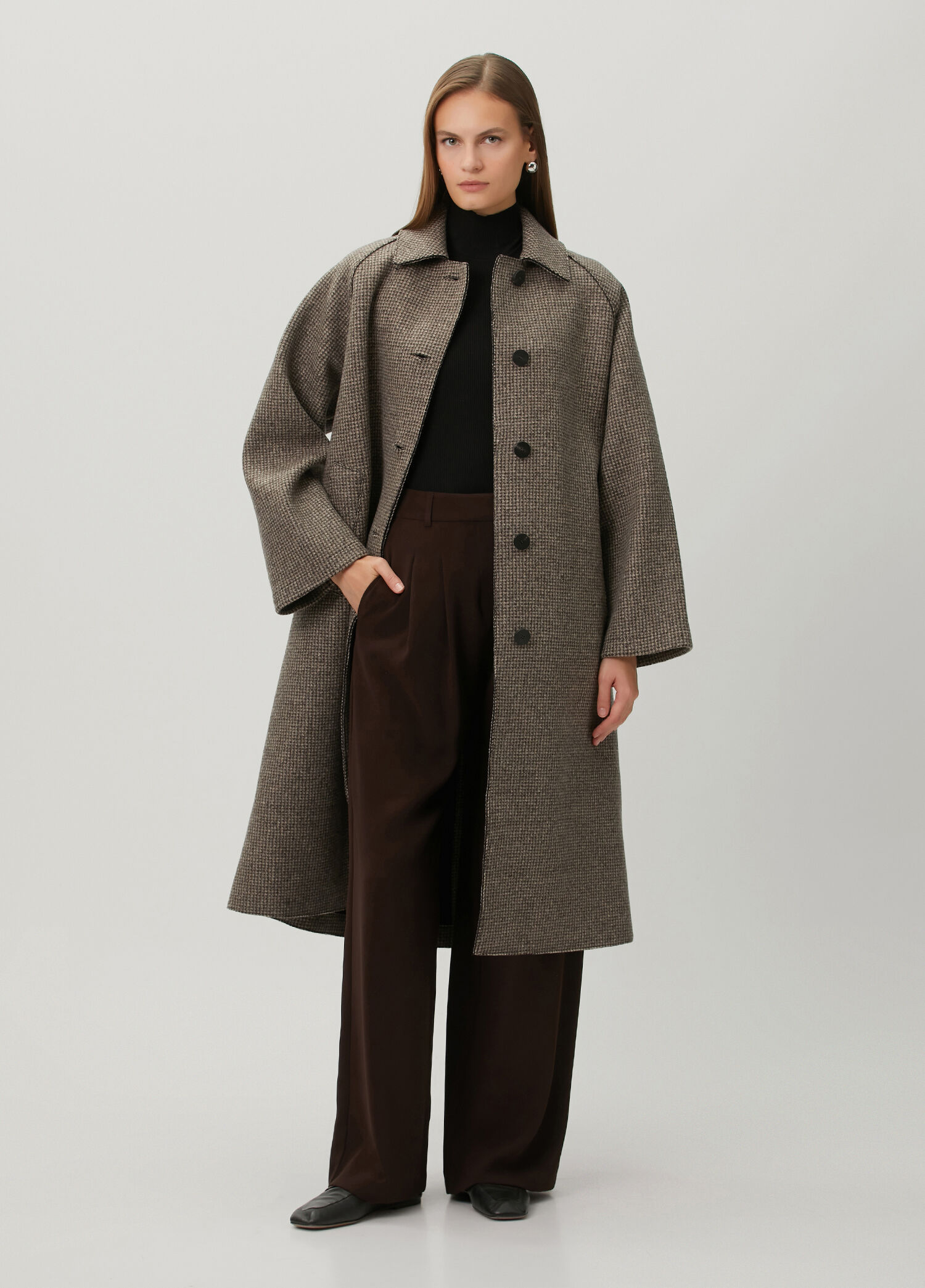 Taupe Wool Coat