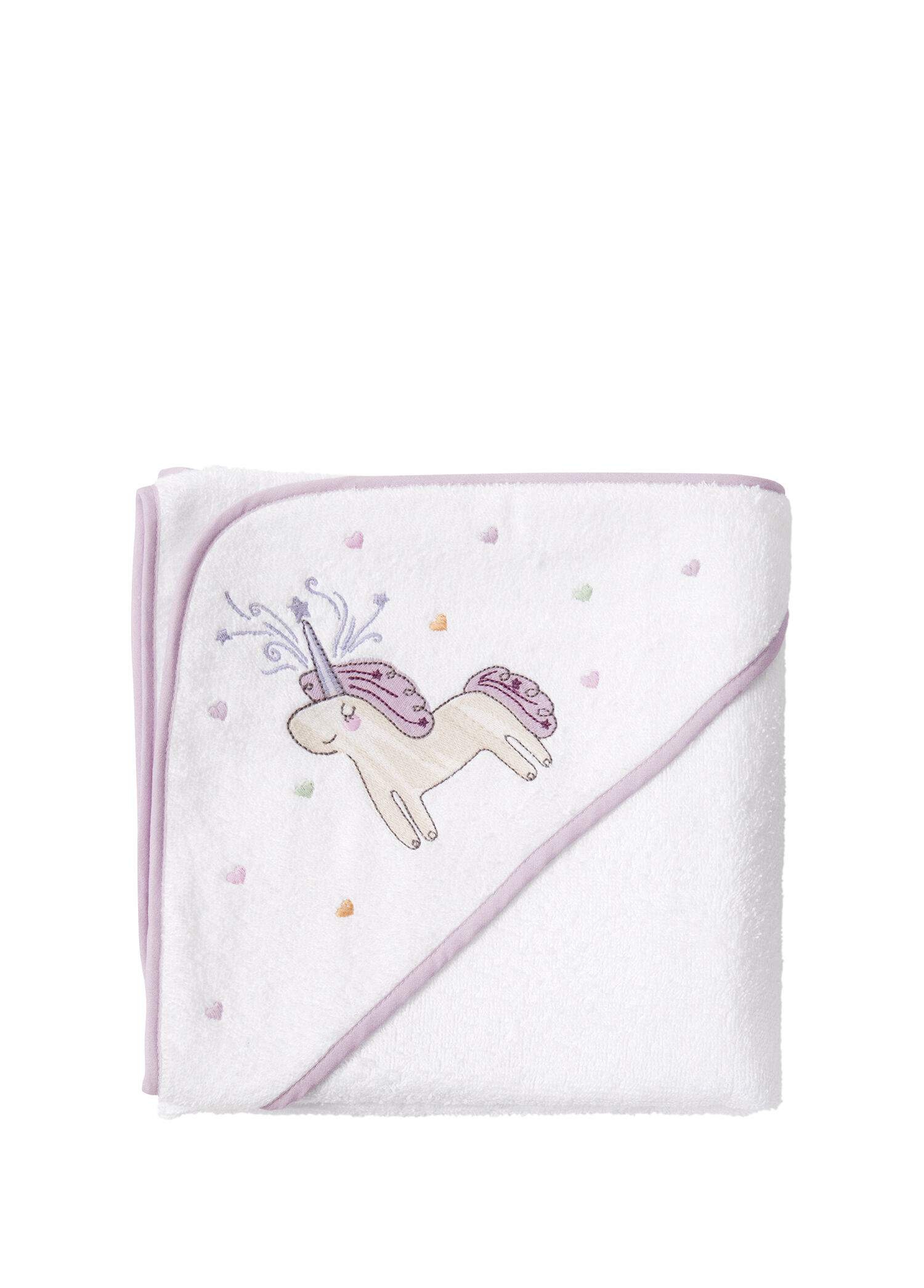 Astra %100 Organik Pamuklu Nakışlı Bebek Havlu Kundak 80 x 80 cm