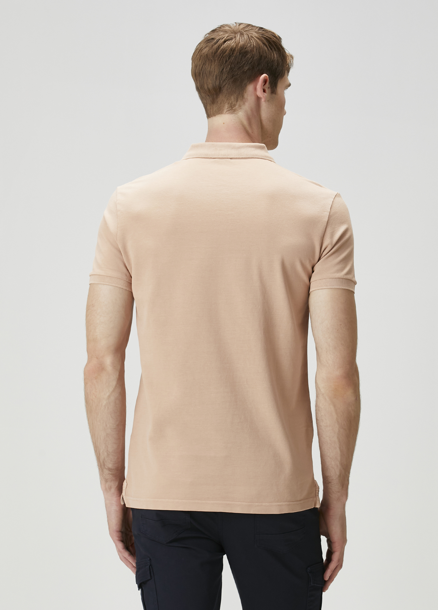 Pembe Polo Yaka T-shirt_3