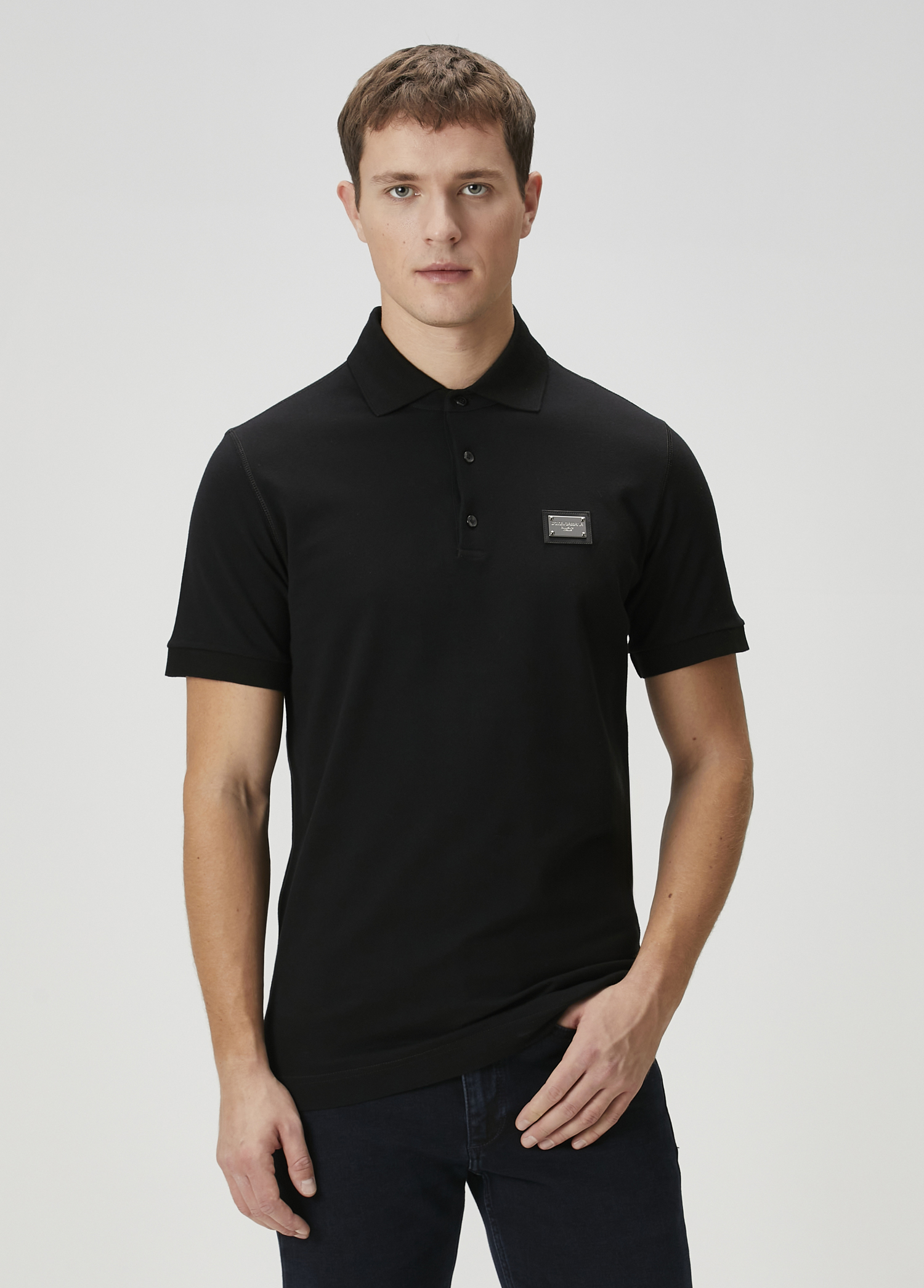 Siyah Polo Yaka T-shirt