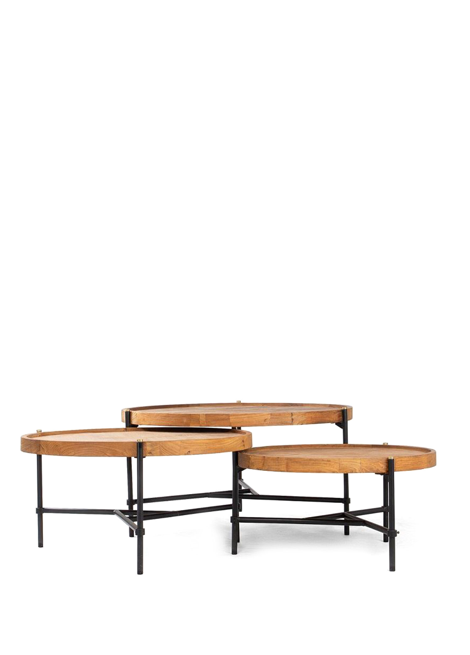 Coco Yuvarlak 3'lü Set Sehpa