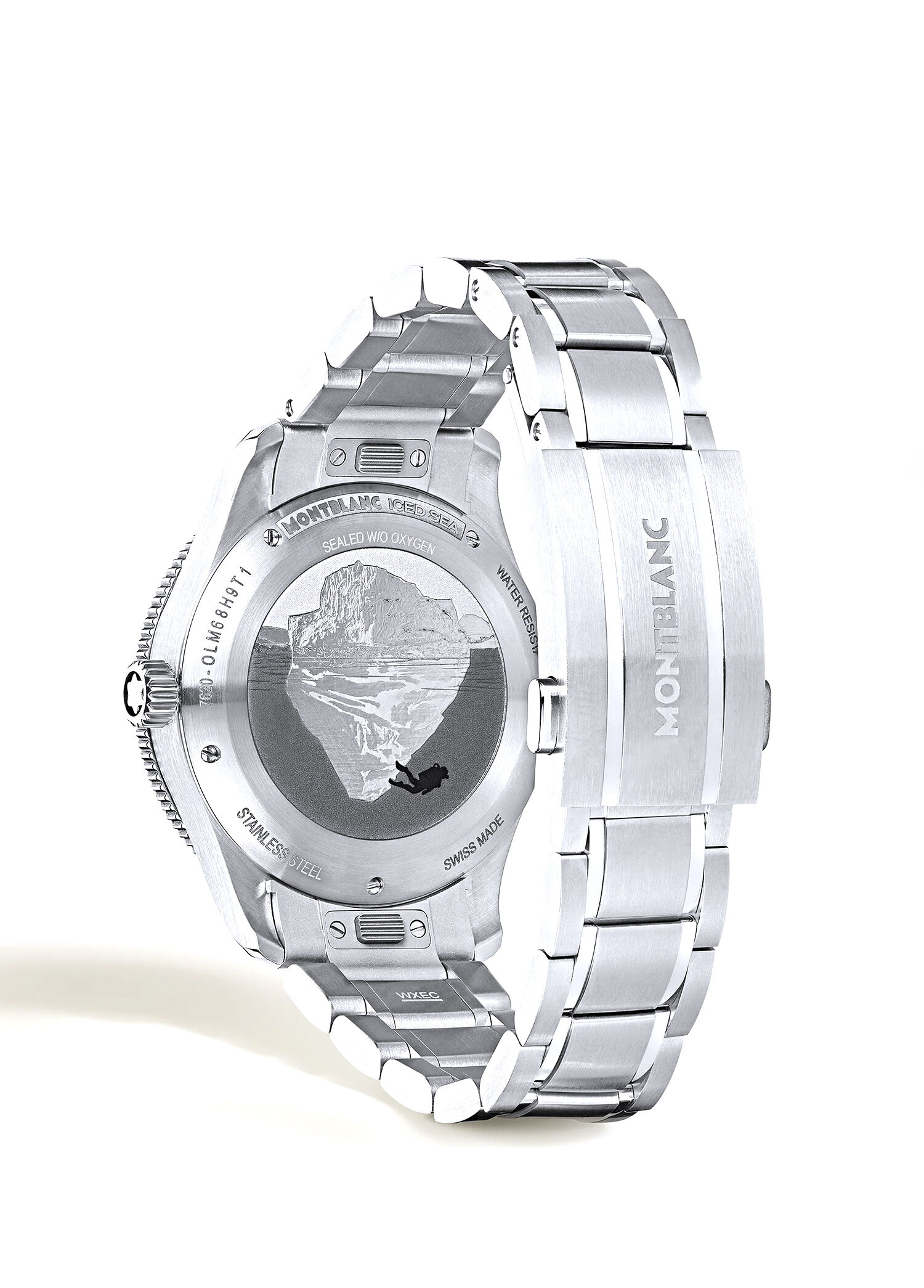 Montblanc Mavi Erkek Iced Sea Automatic Date 0 Oxygen Saat 1754256