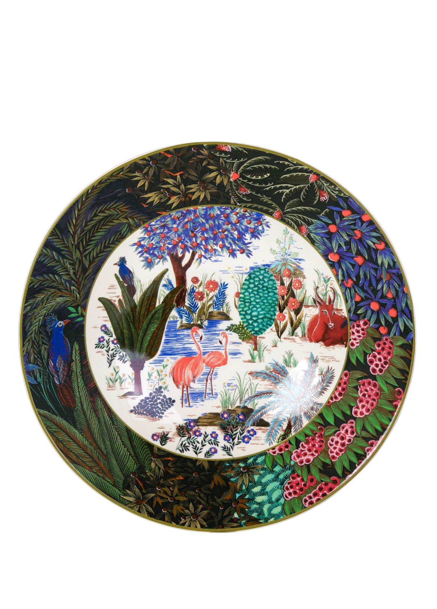 P Gien Jardin Du Palais Desenli Seramik Makarna Tabagi 27 Cm