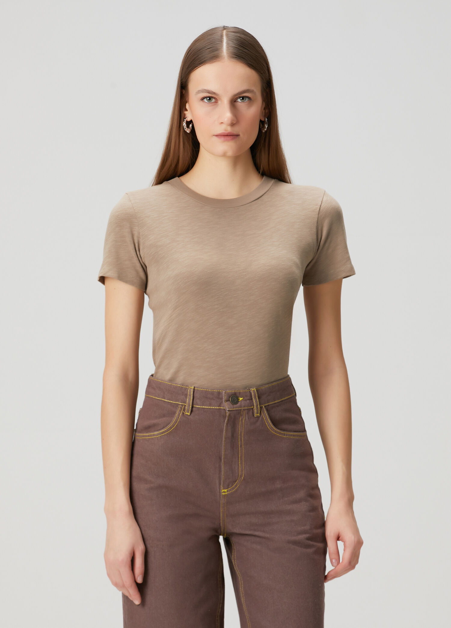 Sonoma Koyu Bej T-shirt