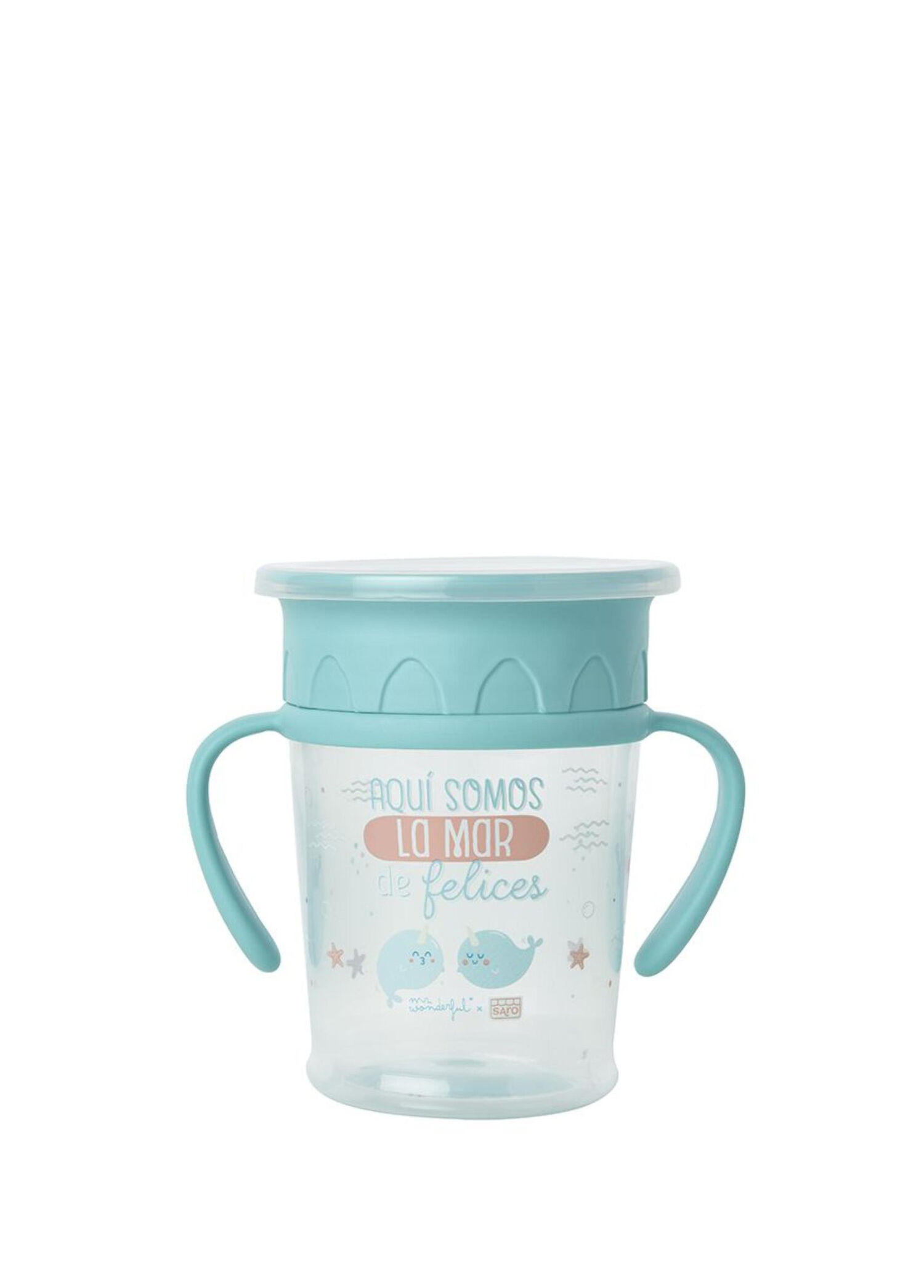 Kulplu 360° Derece İçilebilen Yeşil 6 Ay+ Kulplu Alıştırma Bardağı 270 ml
