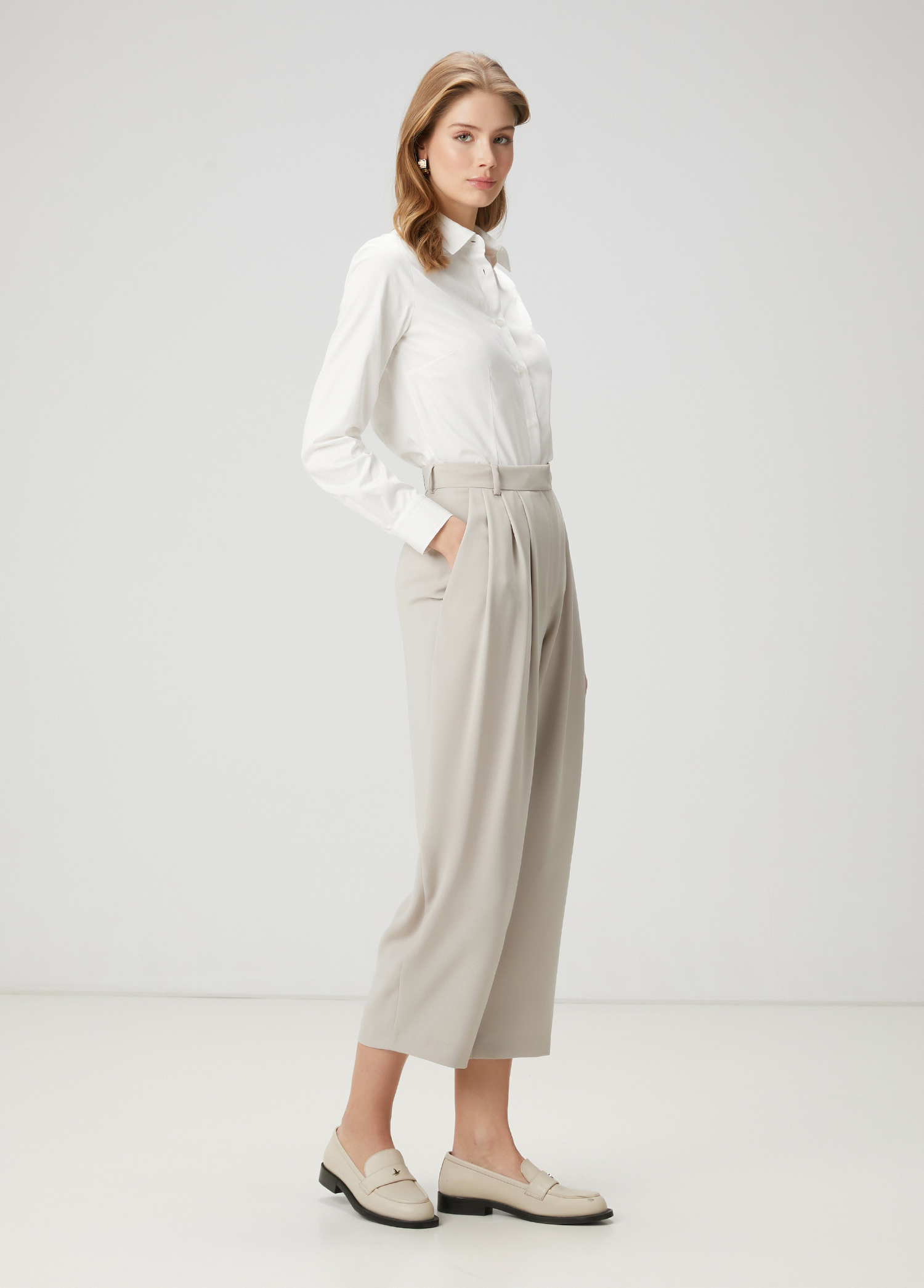 Slim Fit Beyaz Gömlek_1