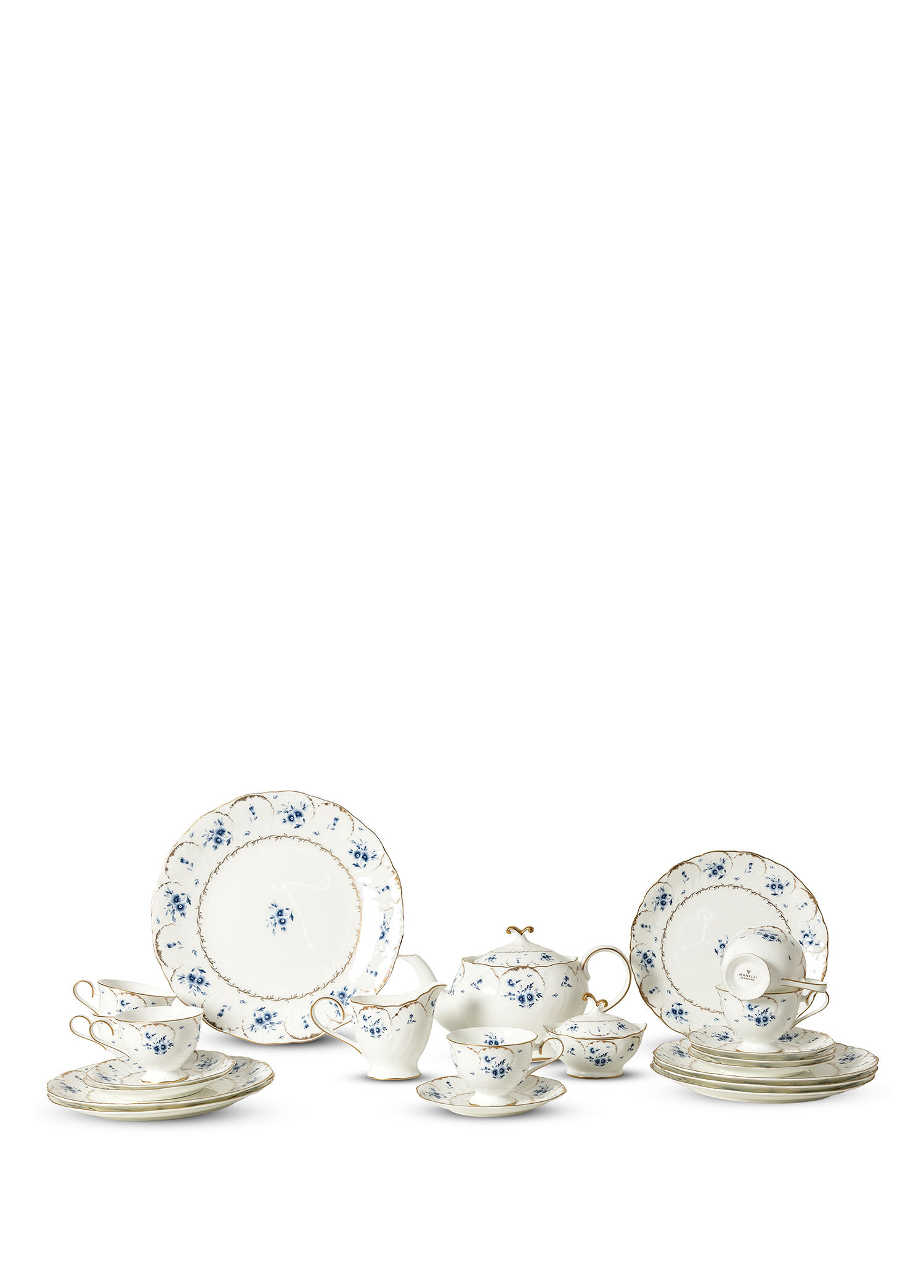 Tiffany Blue Bone China 6 Kişilik 24 Parça Çay Seti