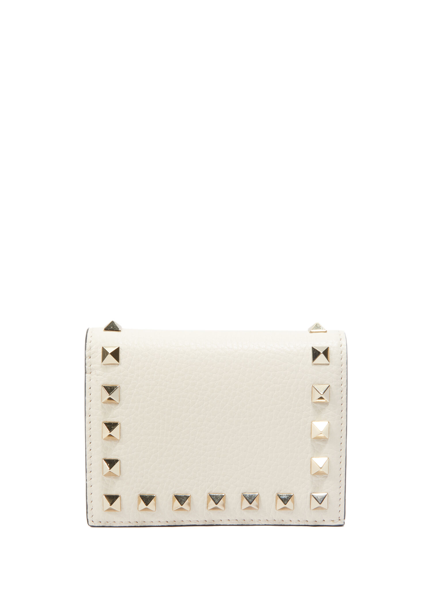 Rockstud Ekru Kadın Deri Cüzdan
