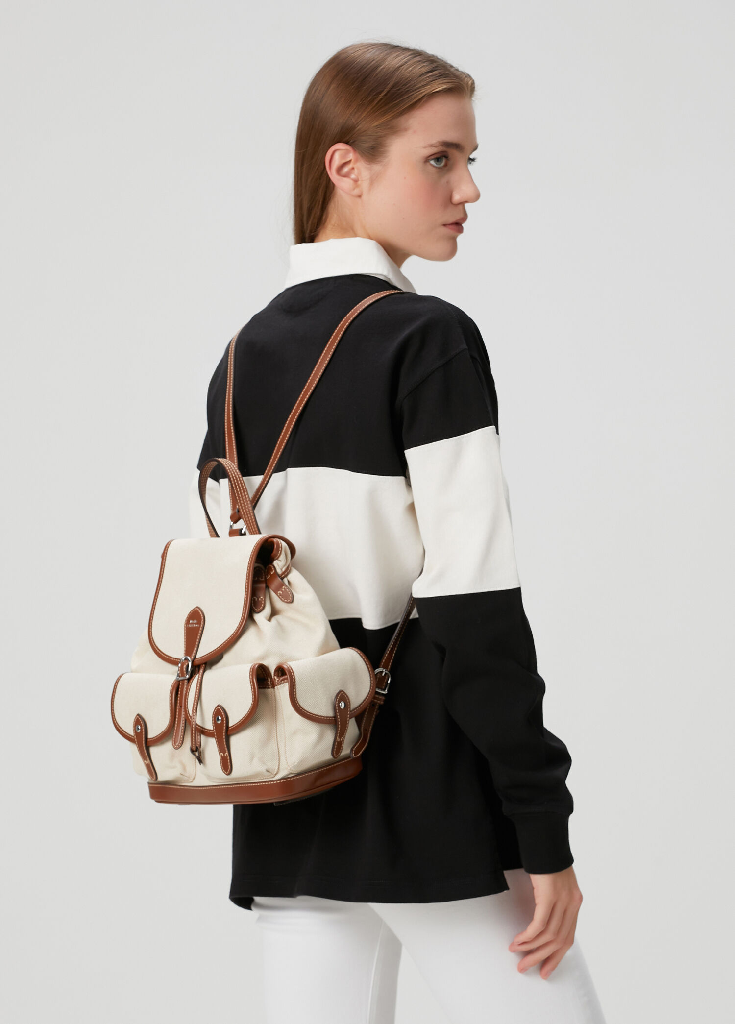Polo Ralph Lauren - Bellport Medium Ecru Tan Women's Backpack