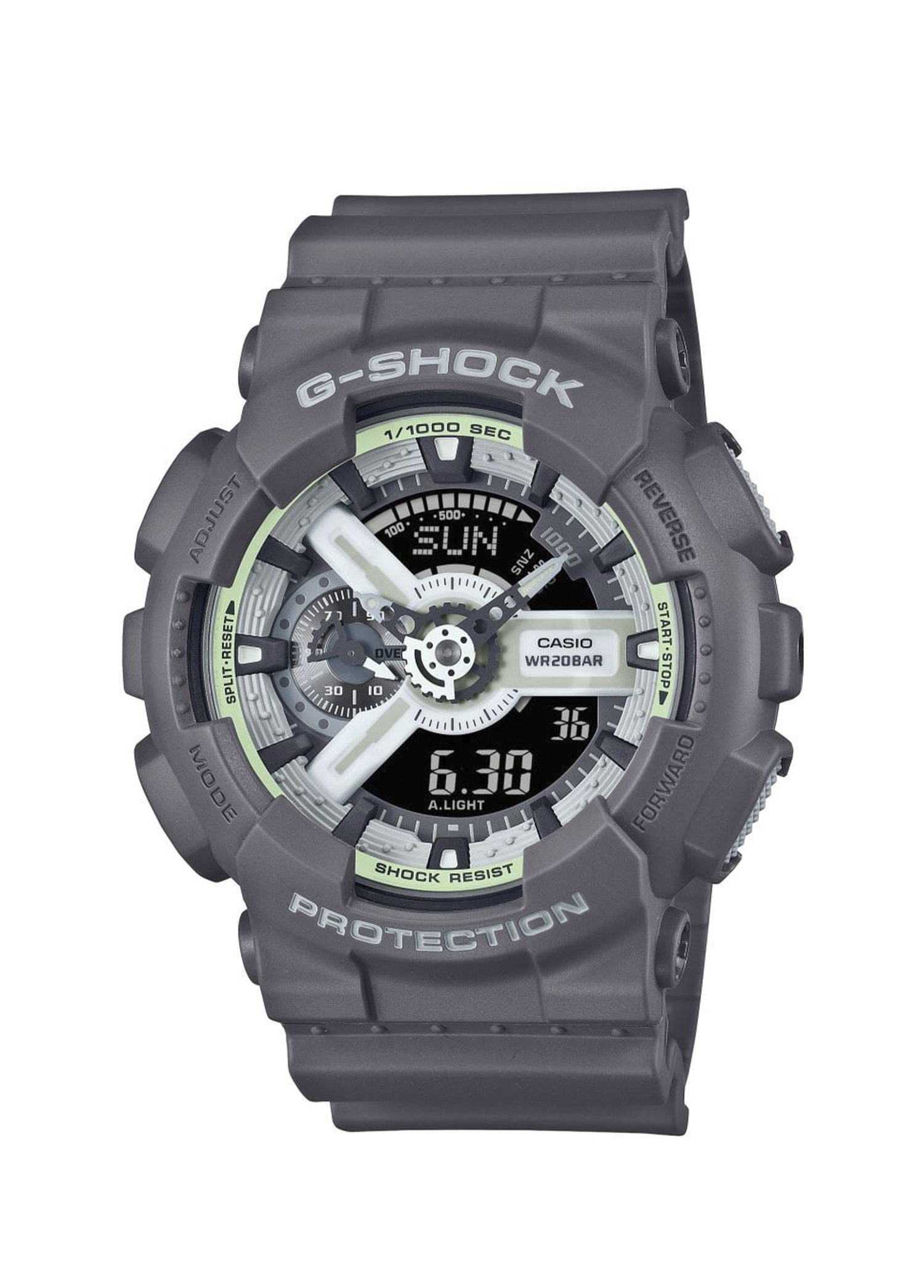 GA-110HD-8ADR Plastik Gri Erkek Kol Saati