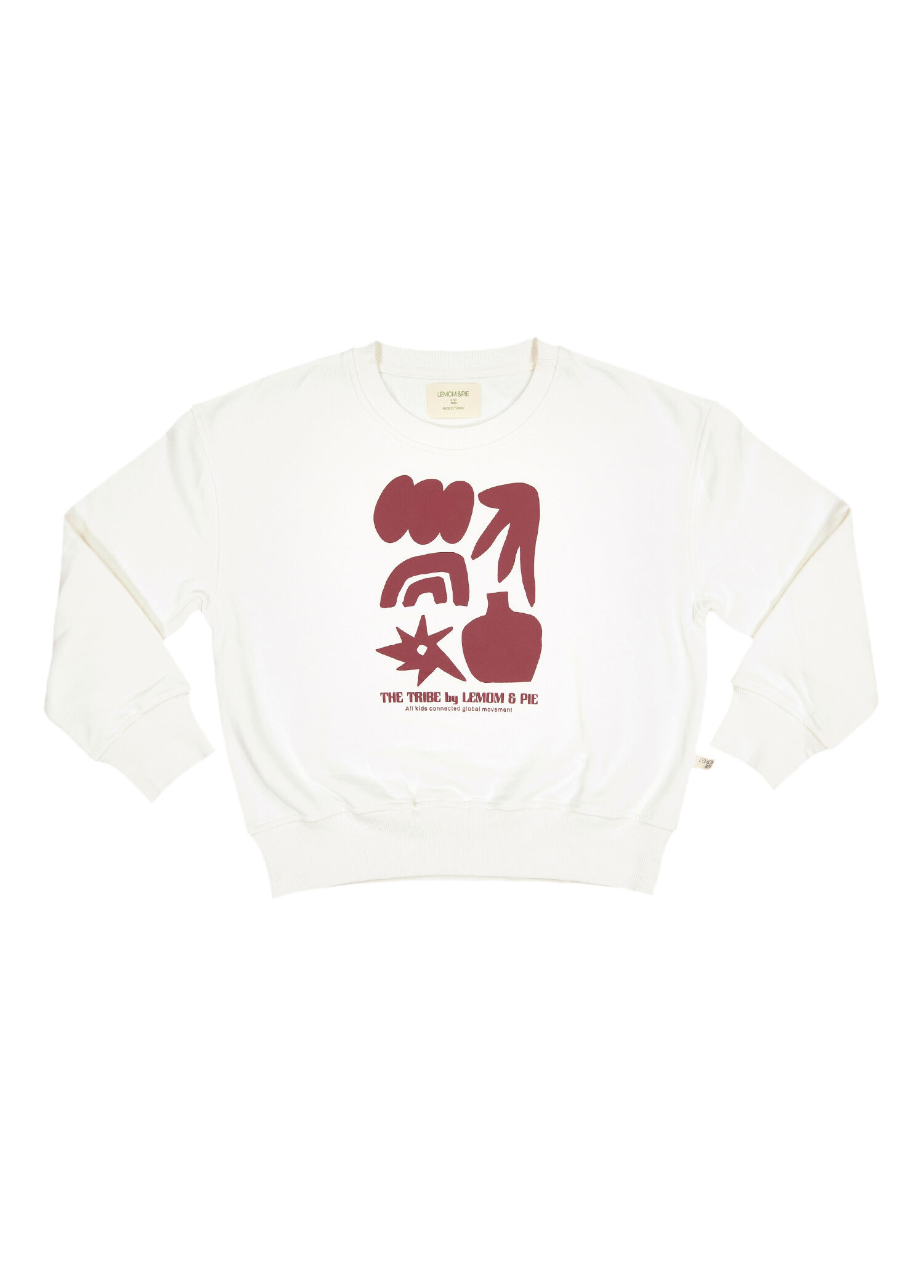 Gaila Baskılı Beyaz Unisex Çocuk Sweatshirt