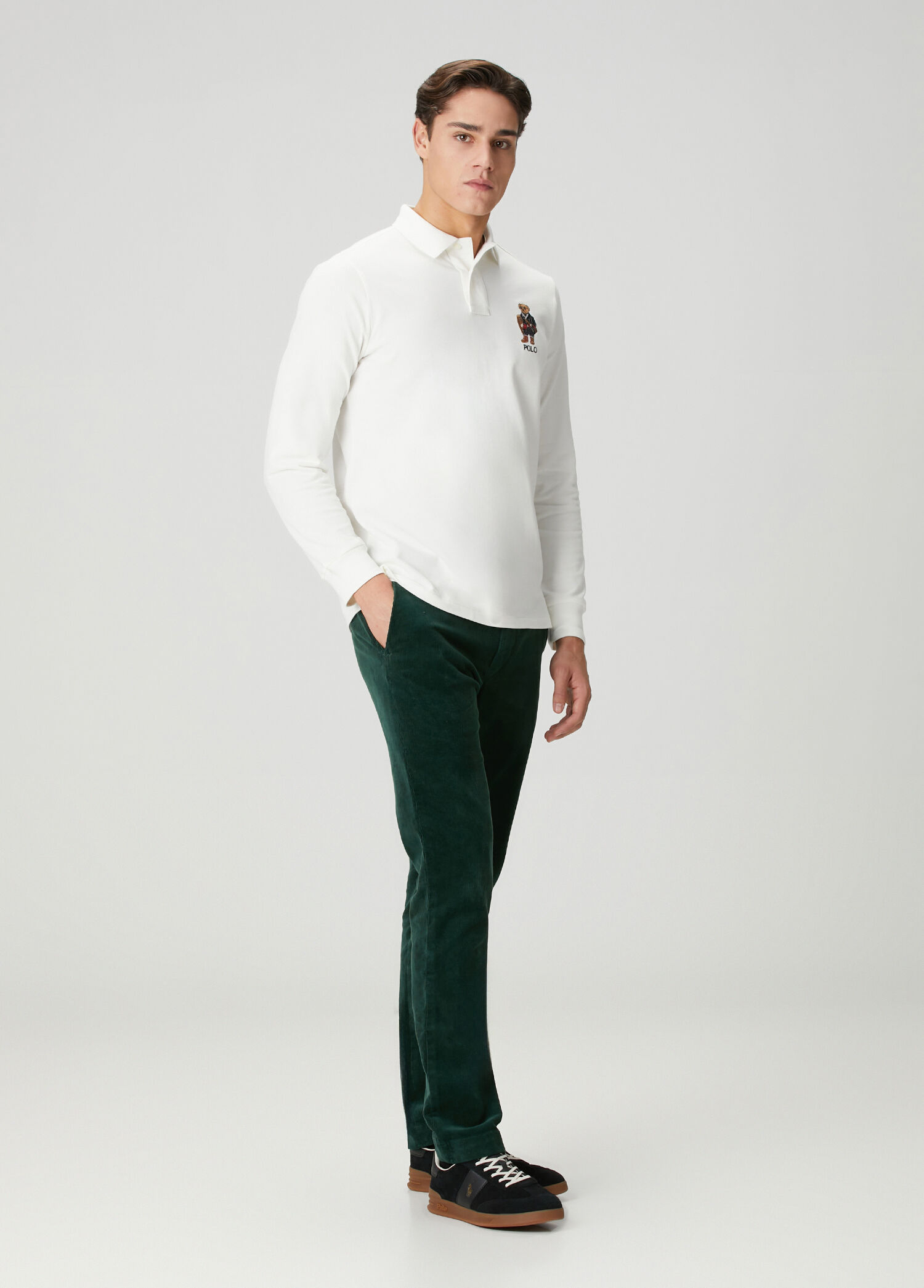 Polo Ralph Lauren Naturel Erkek Naturel Polo Yaka Sweatshirt