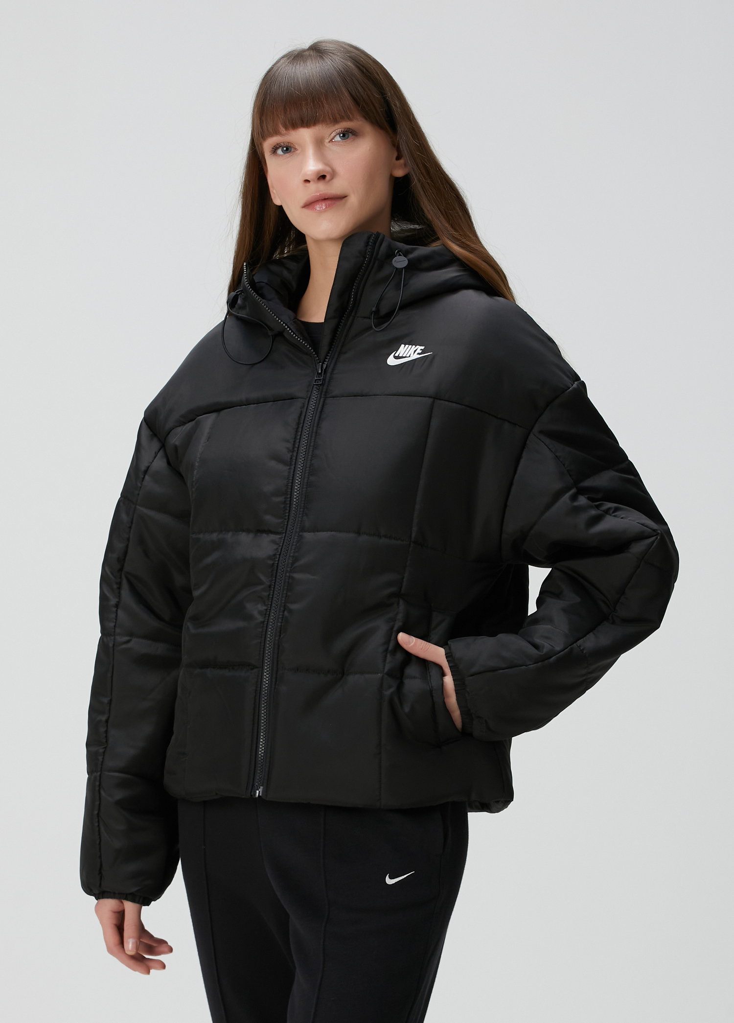 Classic Siyah Puffer Mont