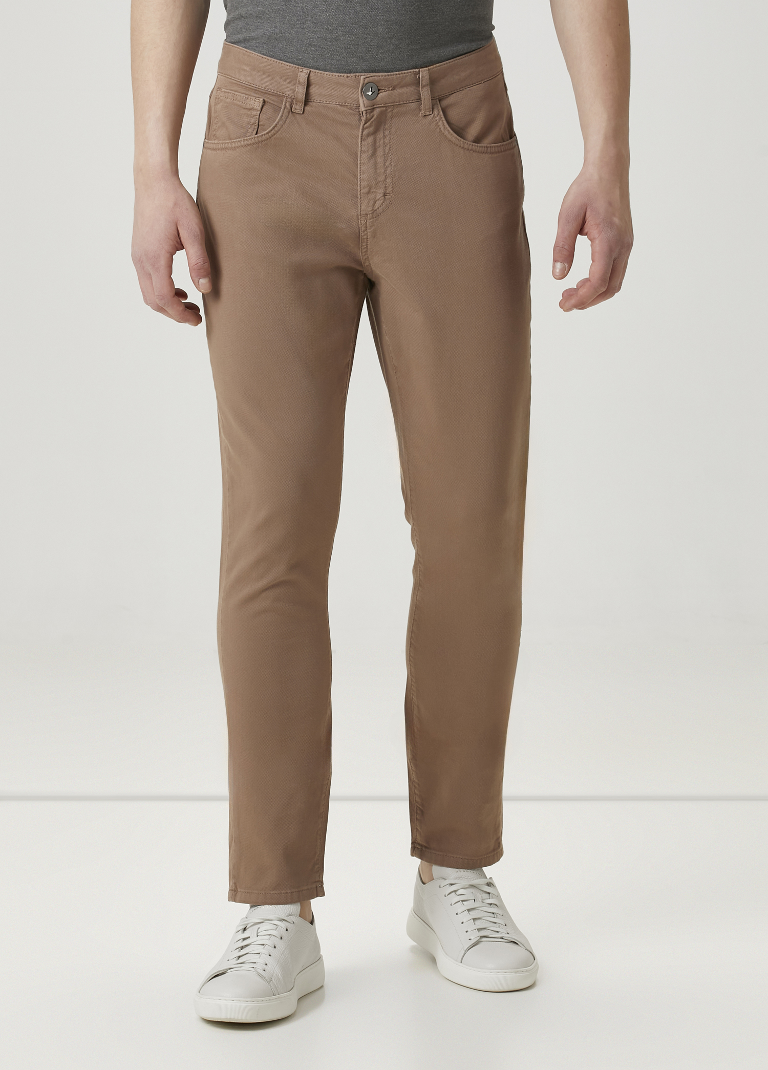 Slim Fit Vizon Pantolon_1