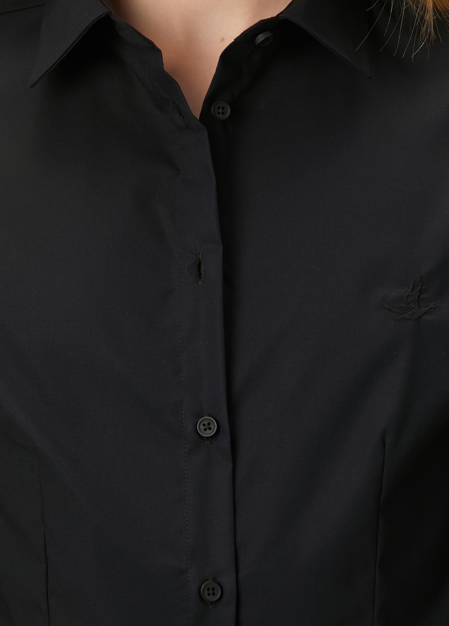 Siyah Slim Fit Gömlek_4