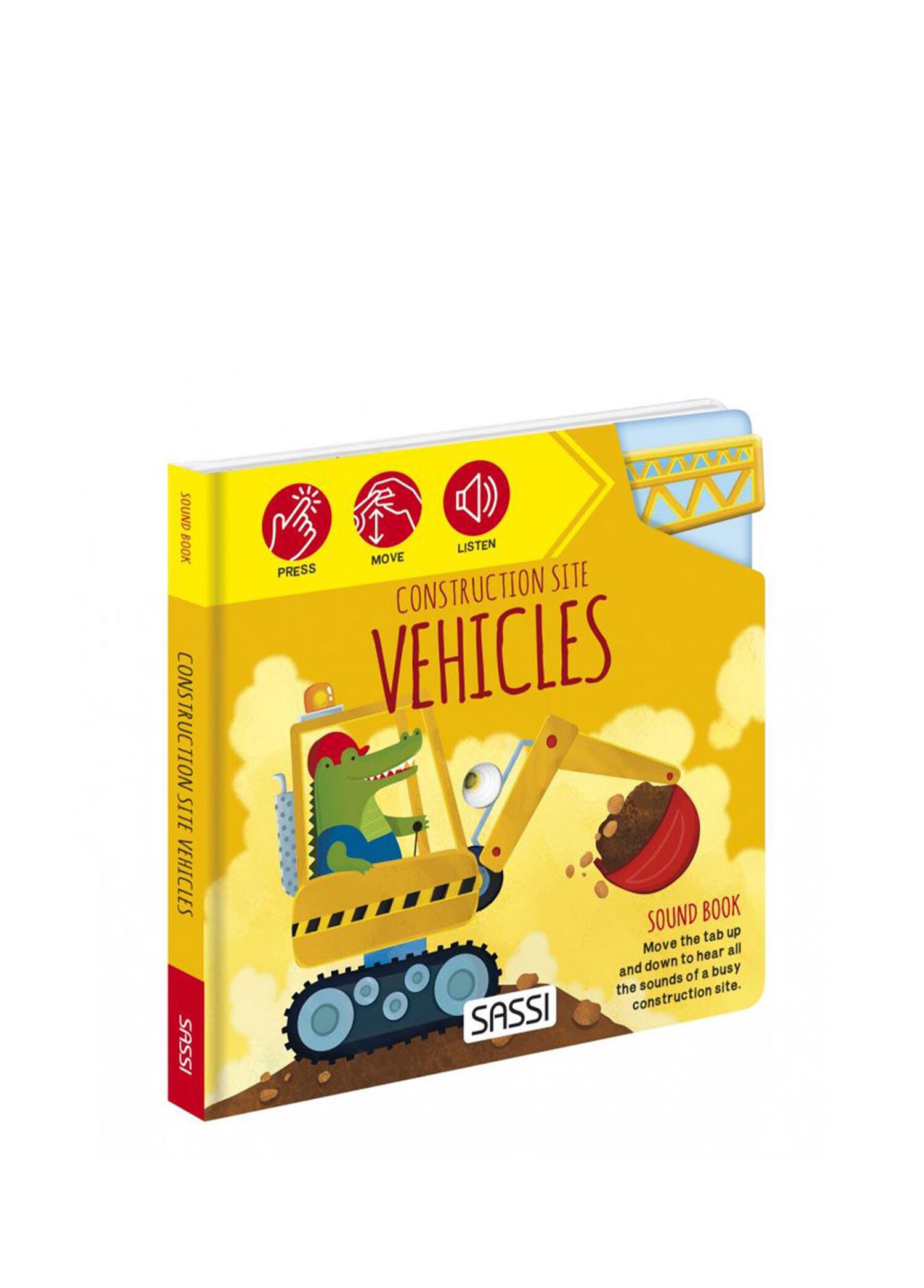Sound Books Construction Site Vehicles Çocuk İngilizce Aktivite Kitabı