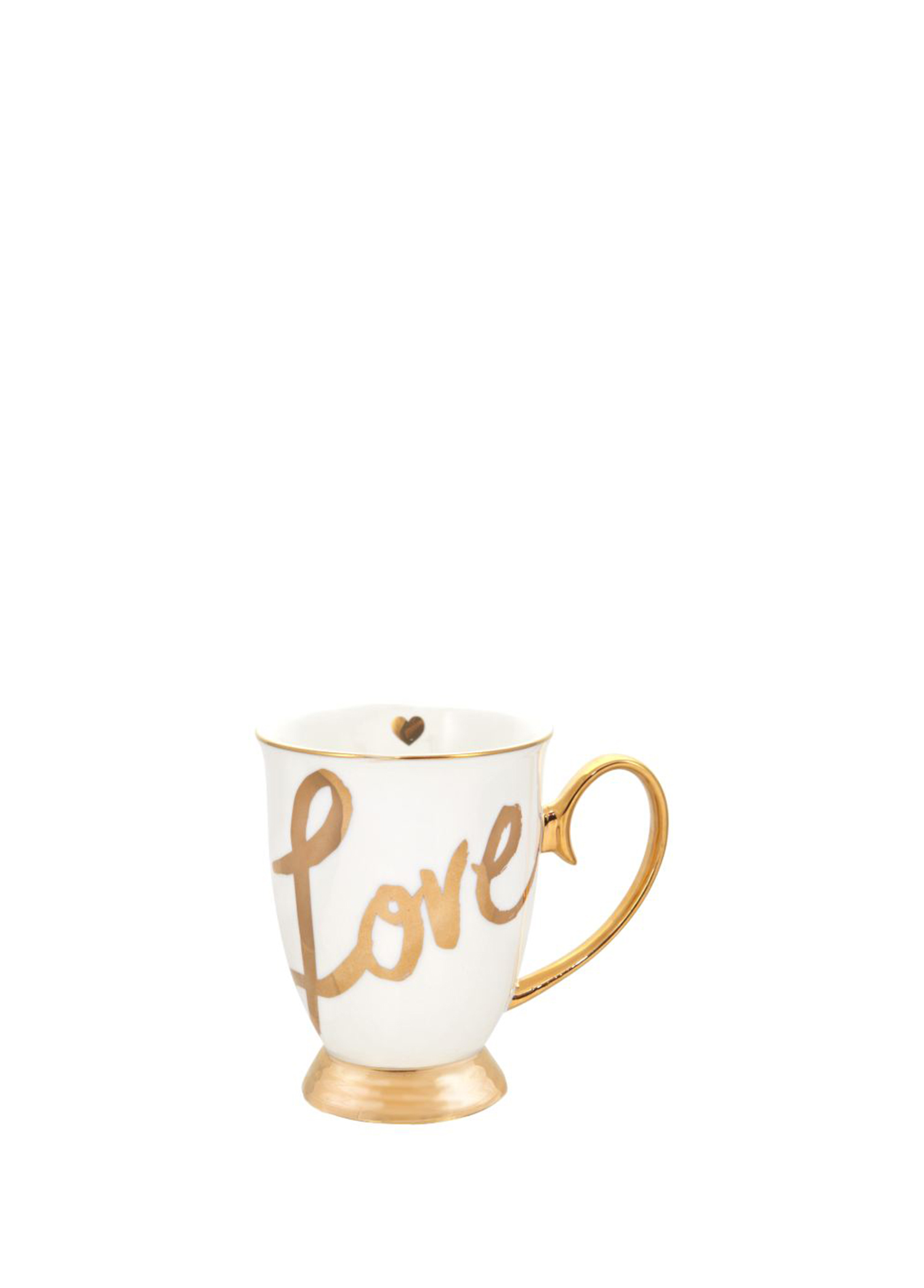 Mug White Love Gold Kupa