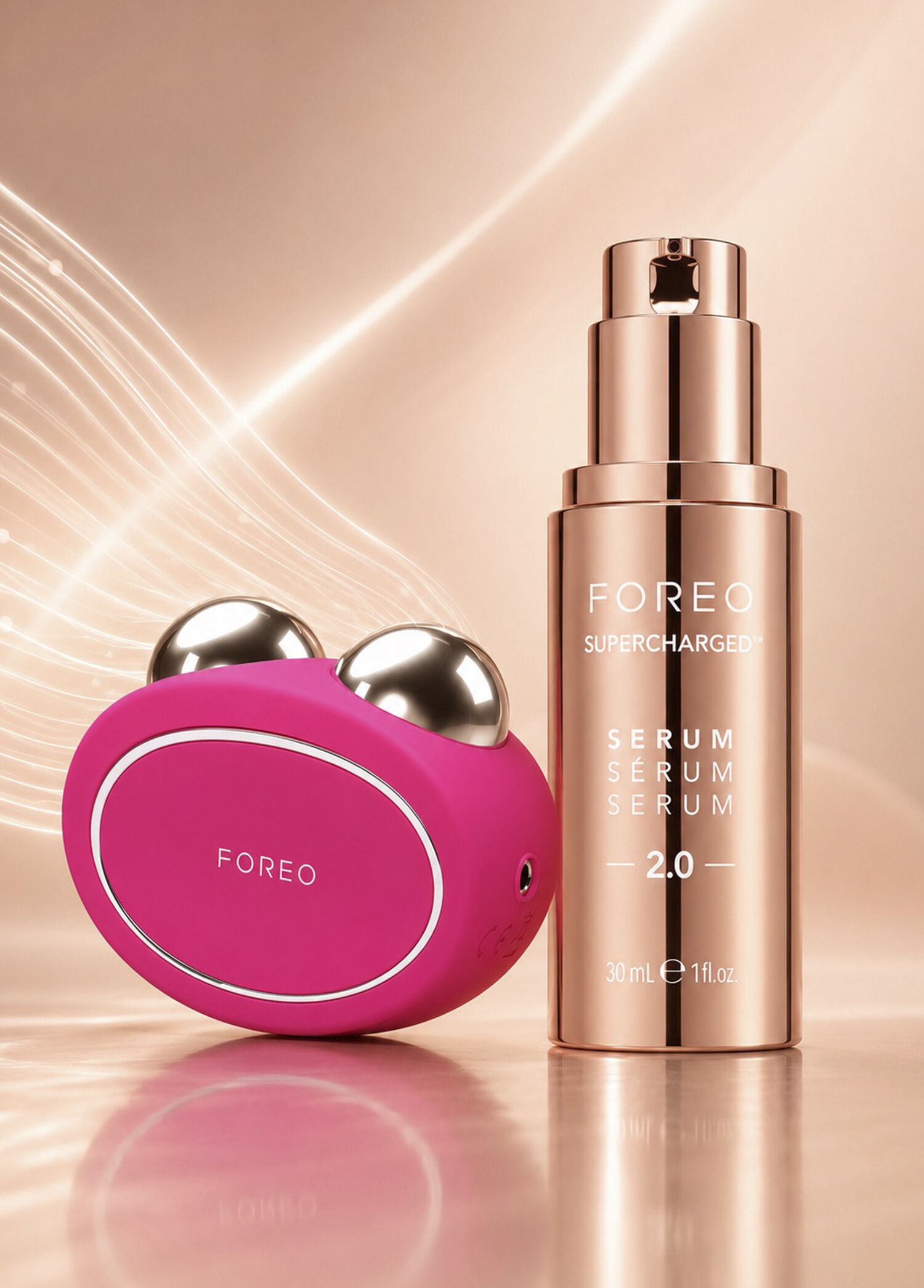 Foreo - Bear 2 Fuchsia Yaşlanma Karşıtı Yüz Sıkılaştırma Seti