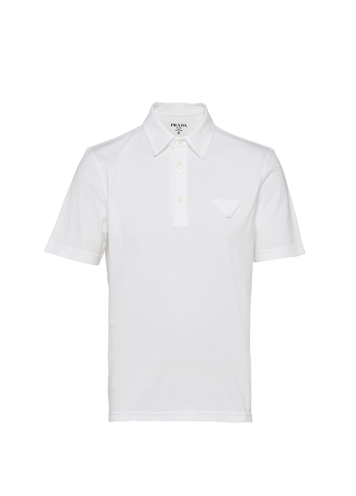 Prada Beyaz Erkek Kısa Kollu Pamuklu Polo T-shirt 1445611 | Beymen
