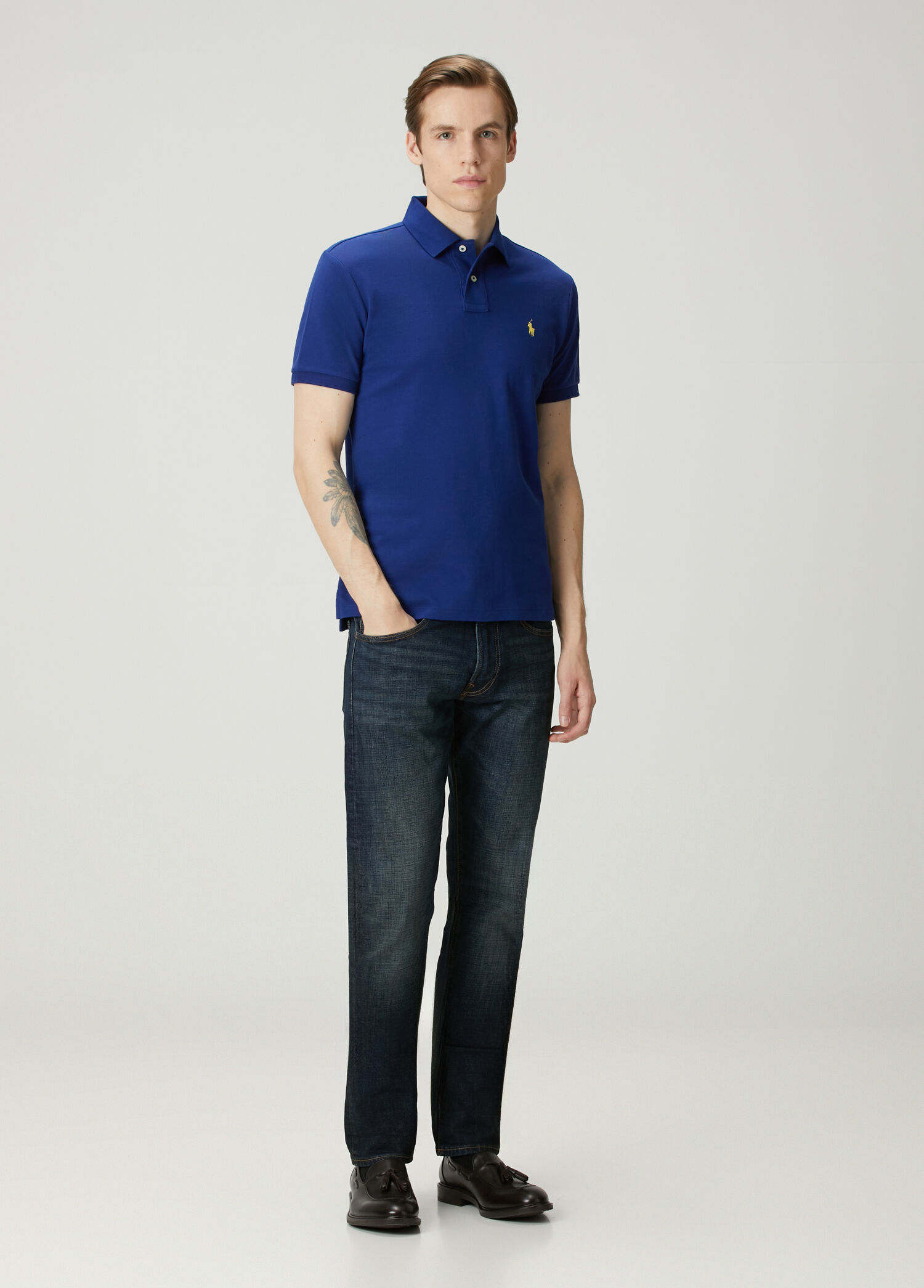 Polo Ralph Lauren Mavi Erkek Mavi Polo Yaka T-shirt 1865763 | Beymen