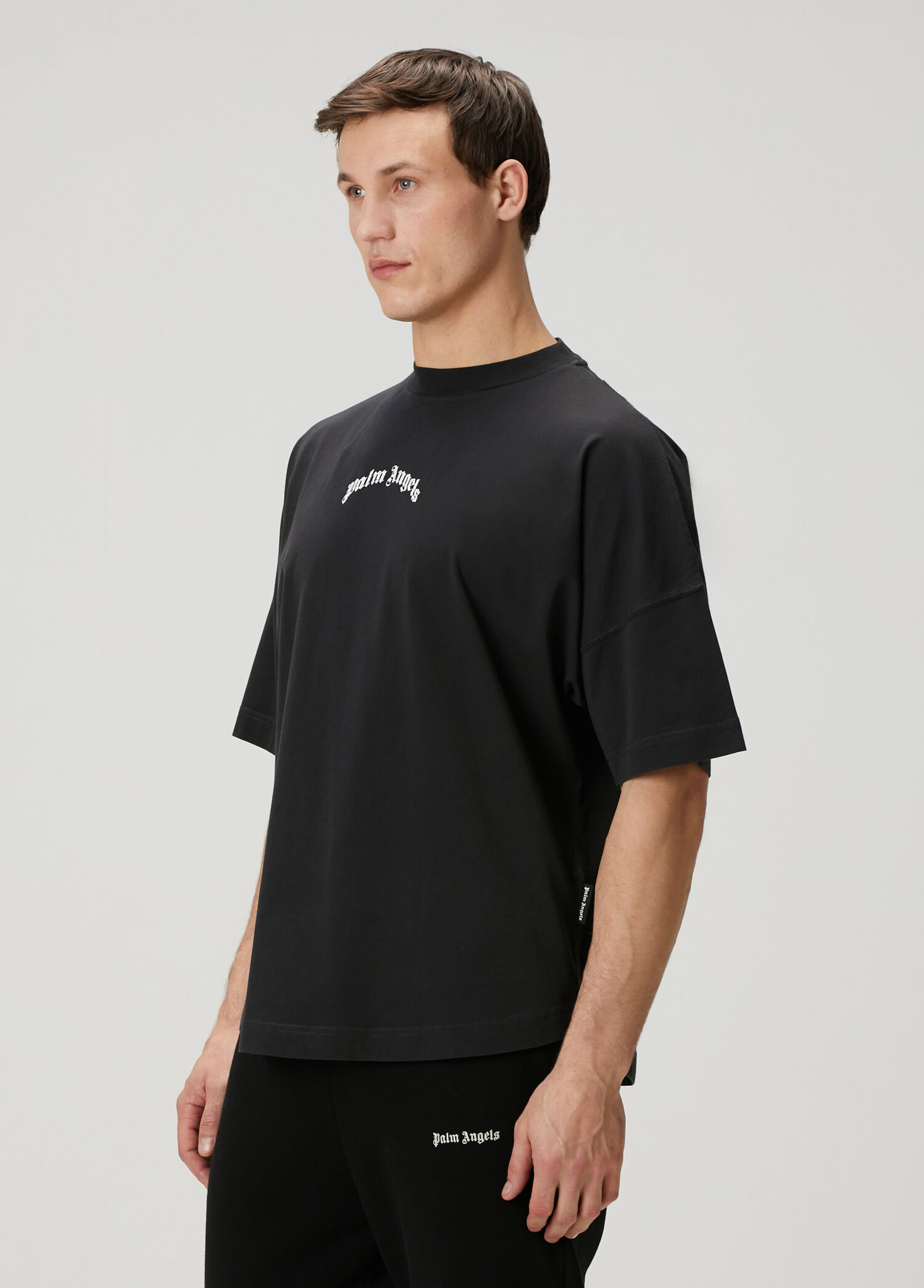 Palm Angels - Siyah Logo Baskılı T-shirt - Siyah