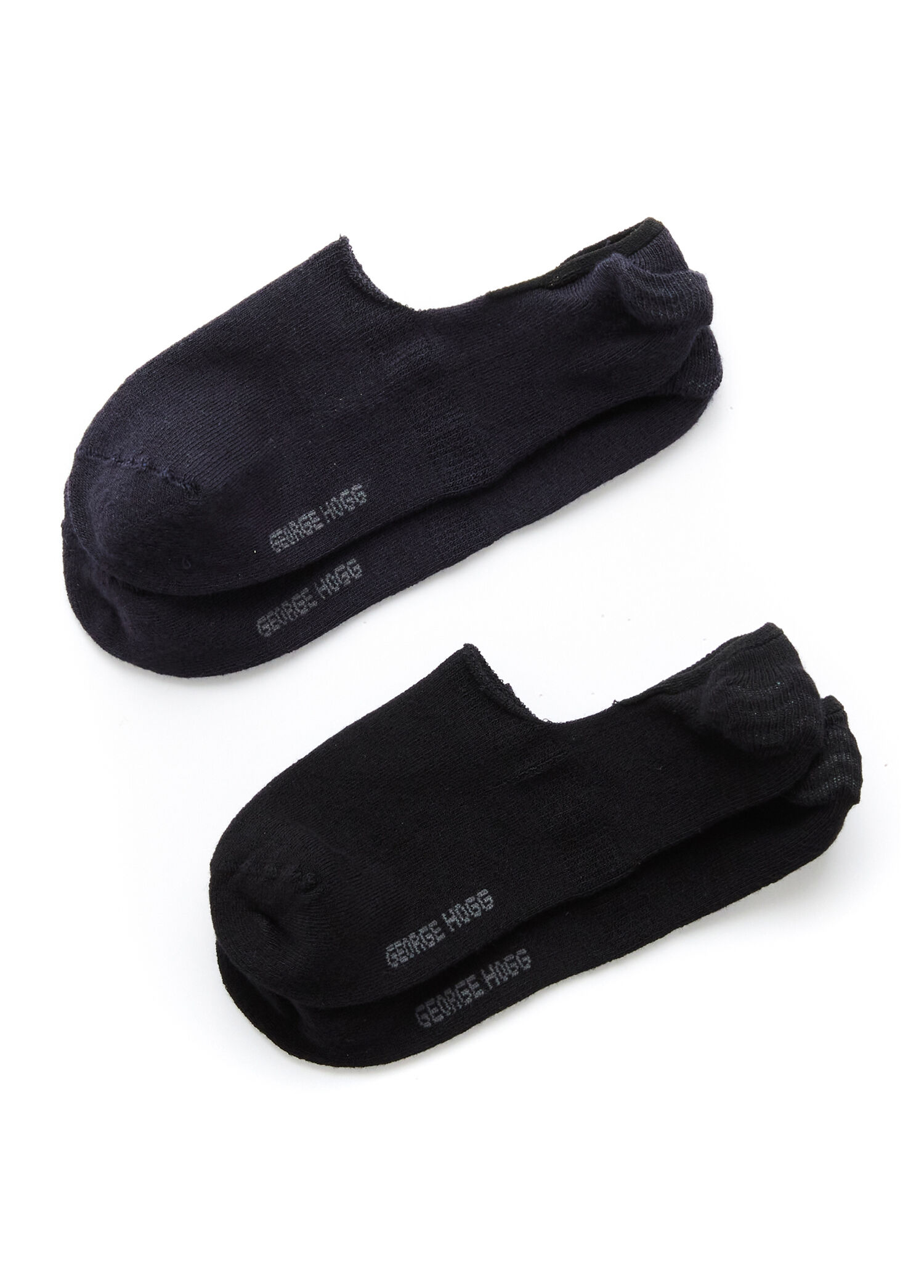 Black Navy Blue 2 Pieces Men's Bamboo Socks Set