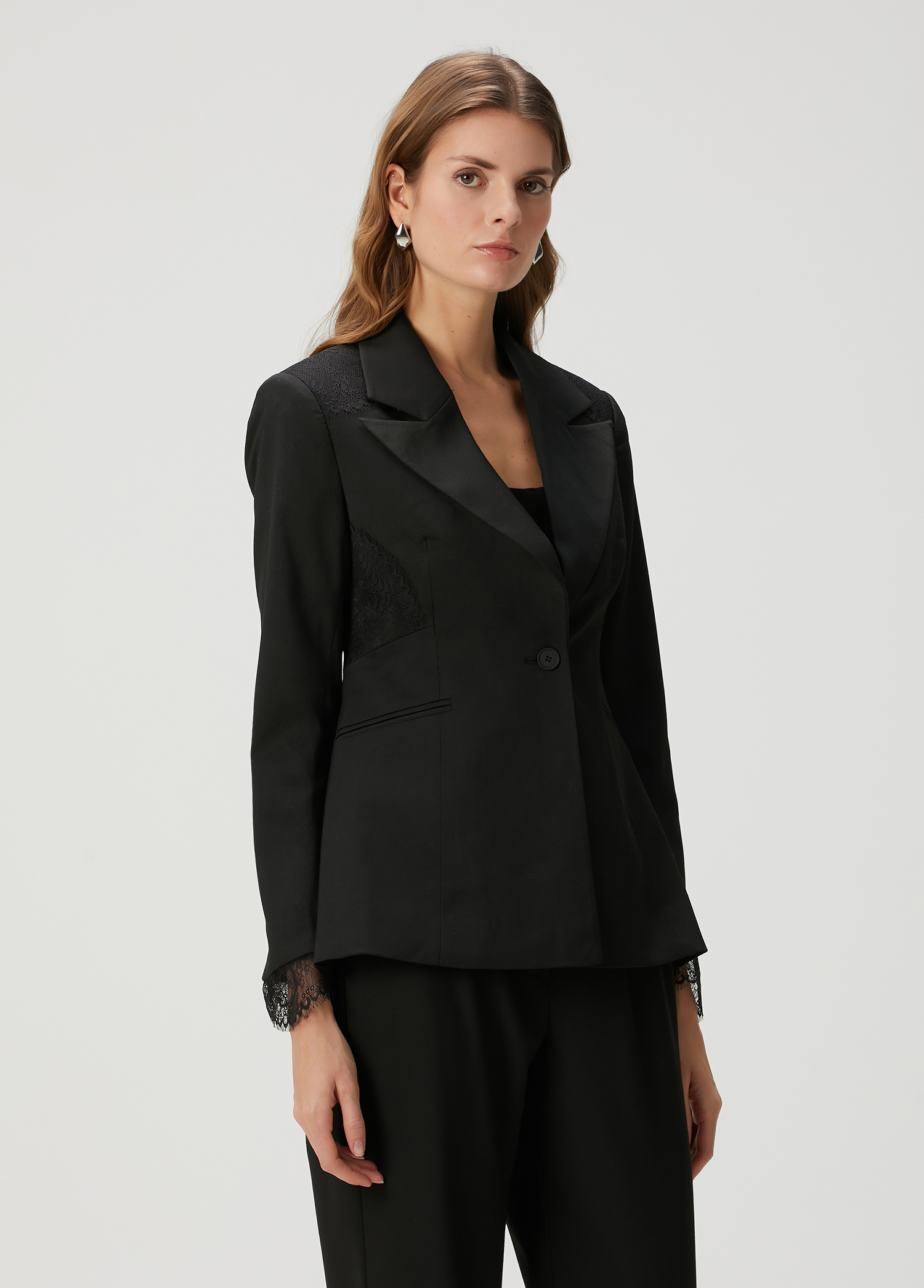 Lacey Tailored Fit Siyah Blazer