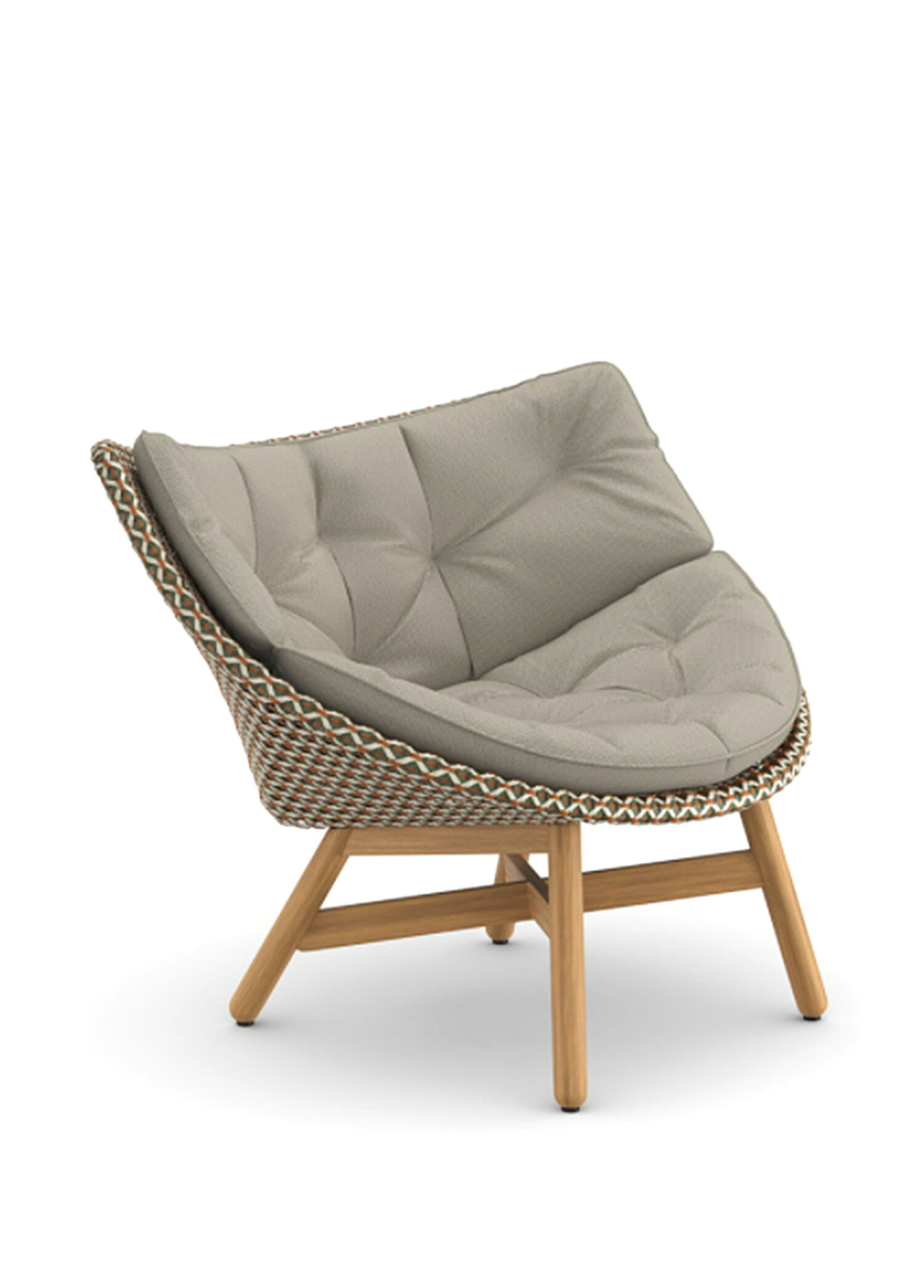 Mbrace Chestnut Rattan Alçak Sırtlı Bahçe Koltuğu