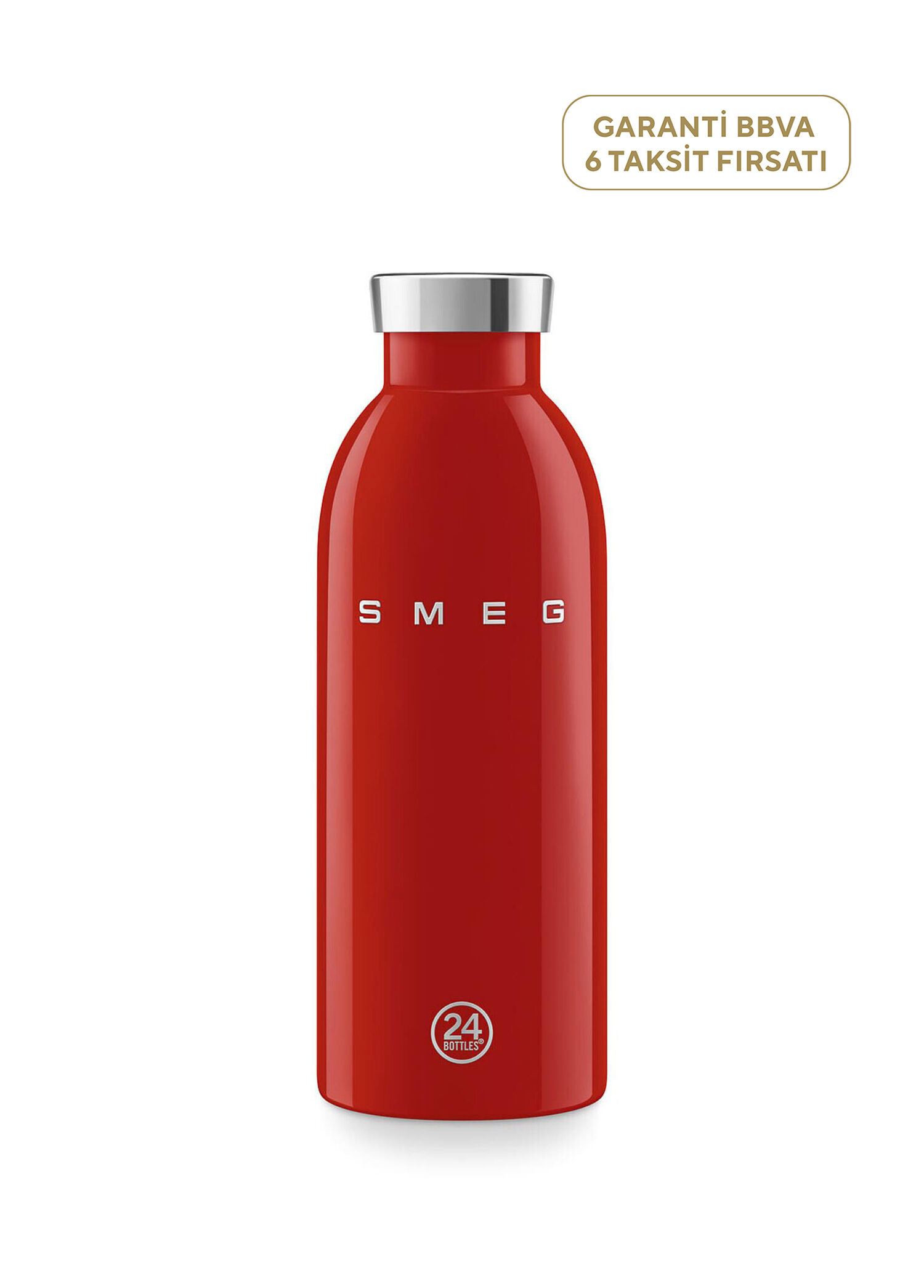 P Smeg Clima Bottle Kirmizi Termos 500 Ml