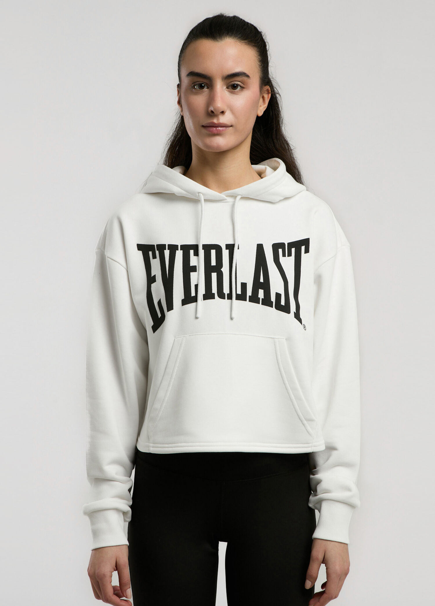 Classics Wmn Beyaz Kapüşonlu Kadın Sweatshirt
