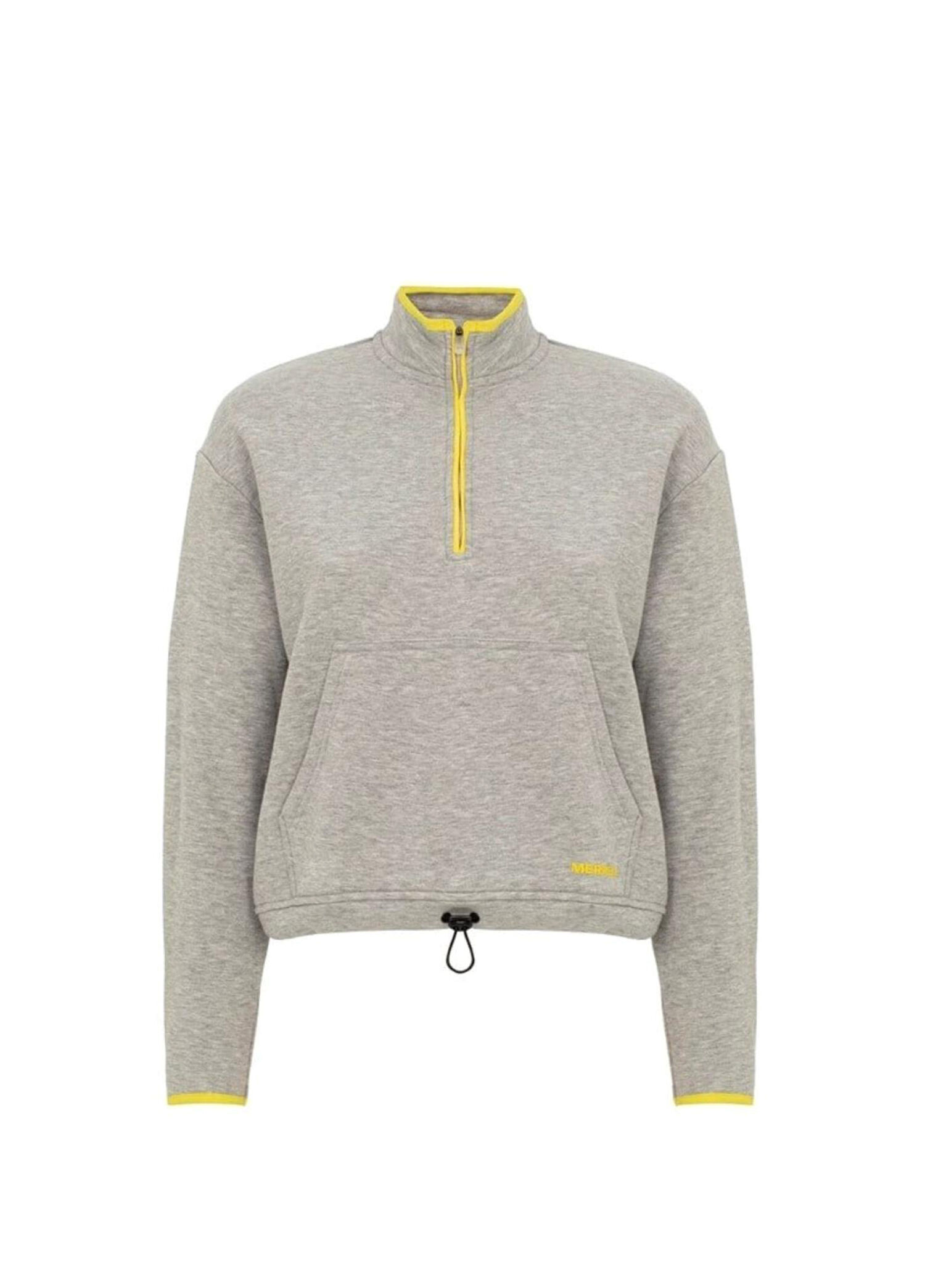 Sense Gri Fermuarlı Kadın Spor Sweatshirt