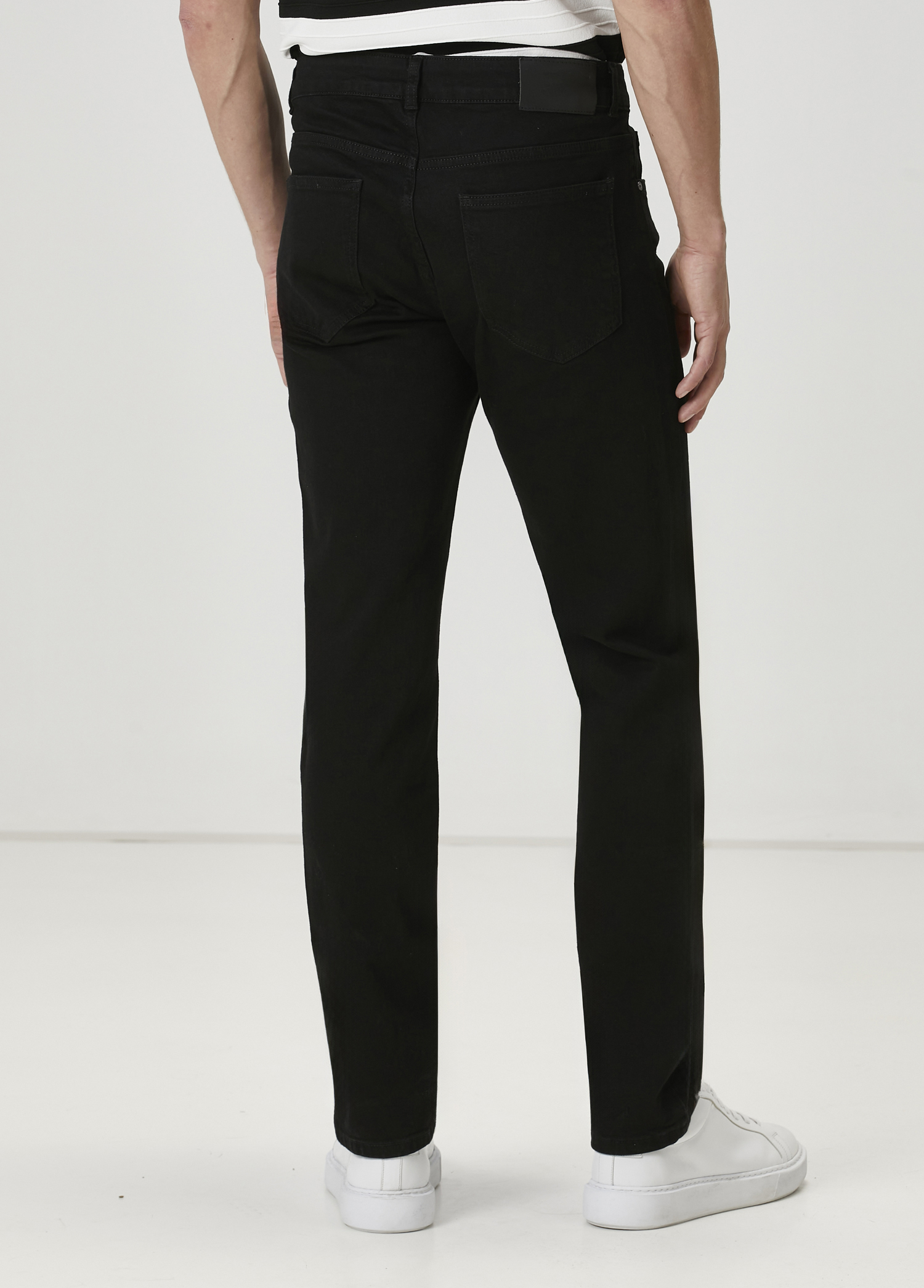 Slim Fit Siyah Jean Pantolon_2
