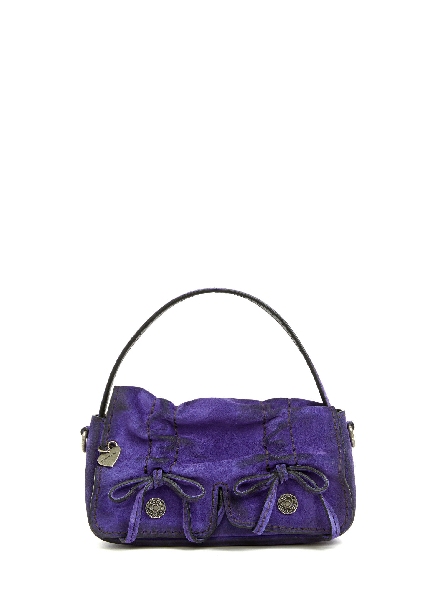 Acne Studios Mor Kadın Multipocket Micro Mor Kadın Süet Çanta